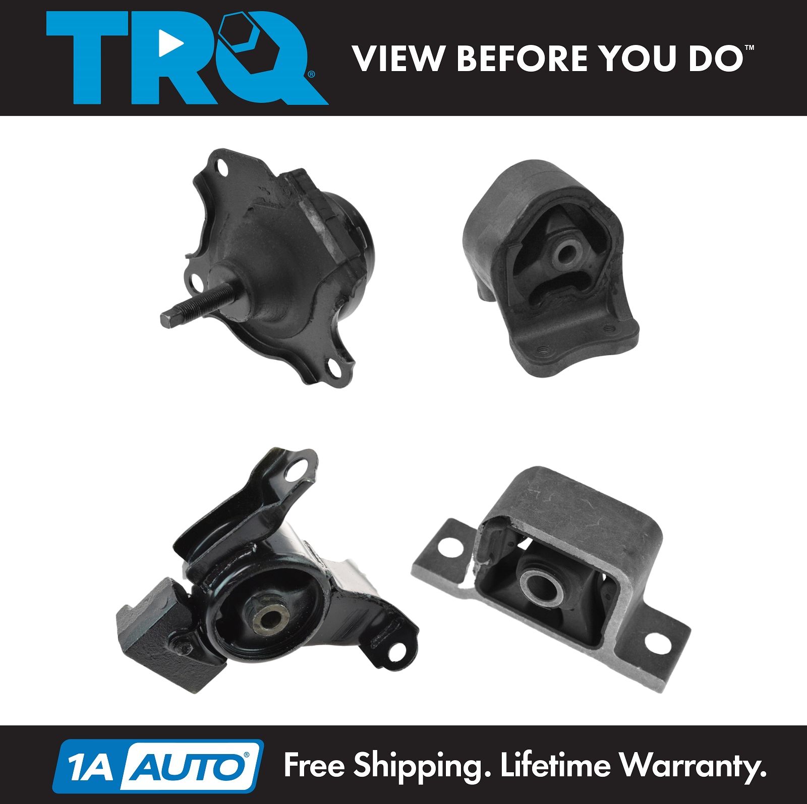 Engine Transmission Motor Mount Kit Set of 4 for Honda Element 2.4L