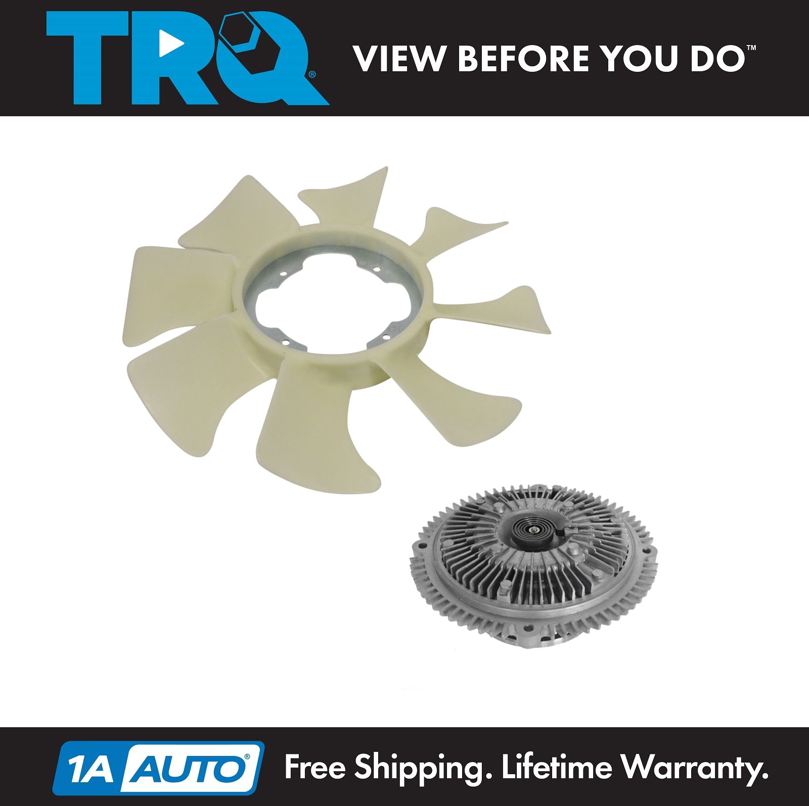 Radiator Cooling Fan Clutch & Blade Kit for Nissan Xterra Frontier D21