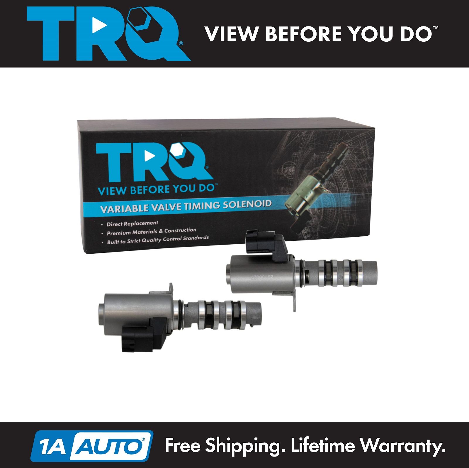 TRQ Engine Variable Valve Timing Control Solenoid Pair for Nissan 3.5