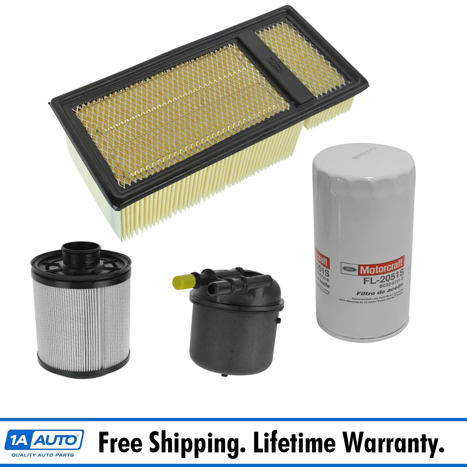 Car & Truck Parts 3 Motorcraft Air Filter 2011 Ford F250 F350 F450 F550