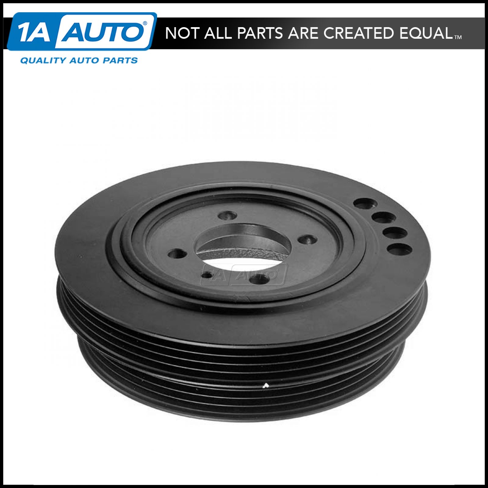 Double Serpentine Belt Harmonic Balancer Crankshaft Damper For 01-04 Kia Rio