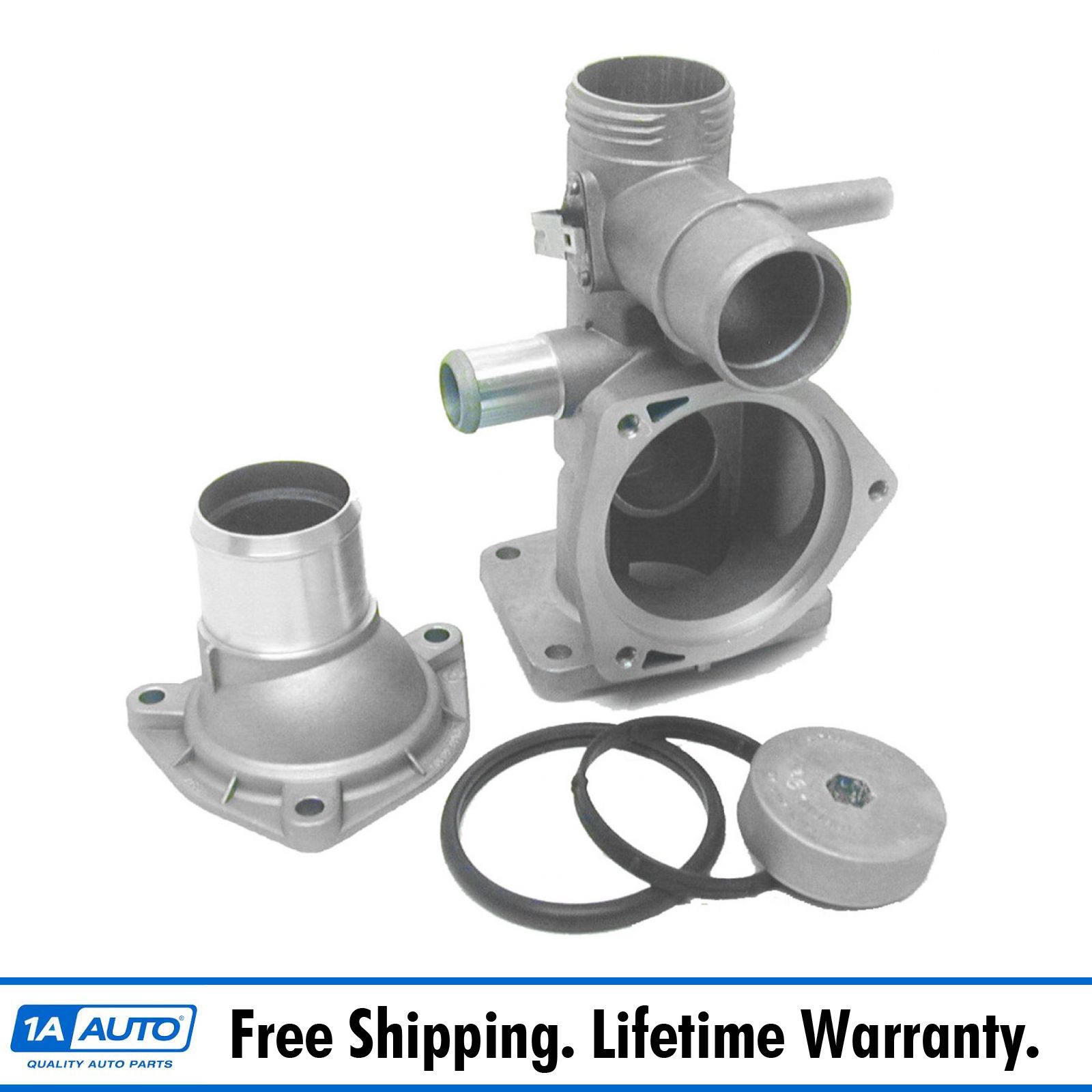 Thermostat Housing Aluminum Set Kit for 0002 Jaguar SType V8 4.0L eBay