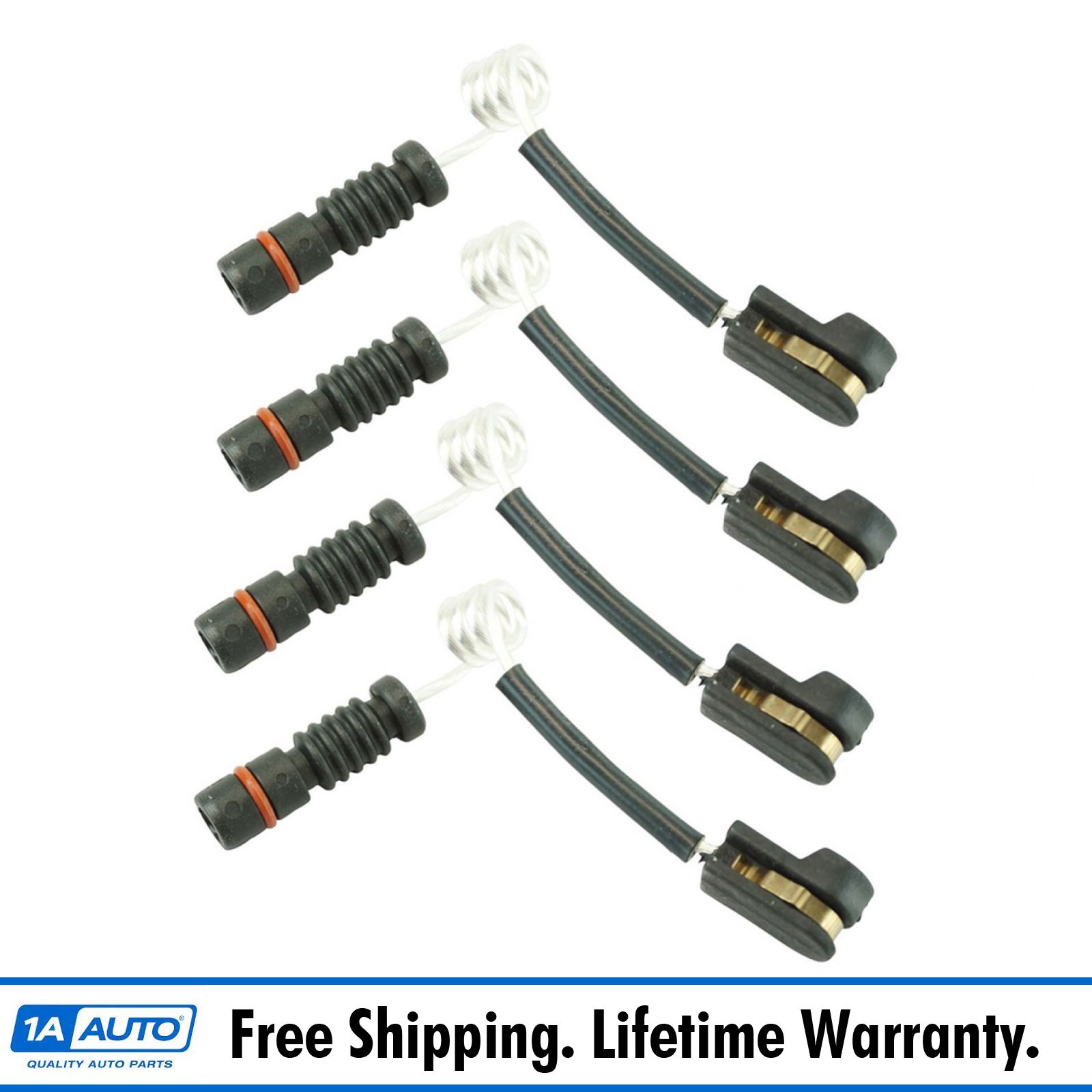Front & Rear Clip Style Brake Pad Sensor LH RH Kit Set of 4 for