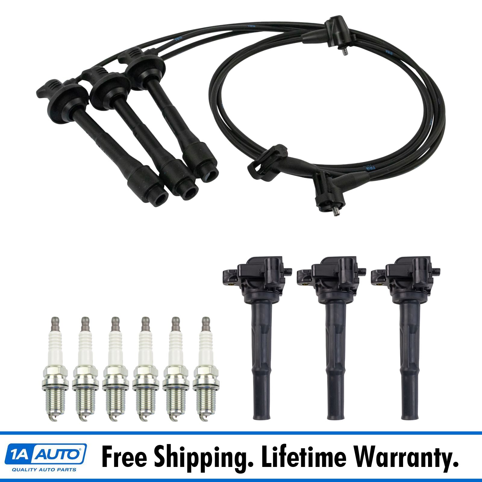 Ignition Coils Spark Plugs & Plug Wires Kit Set for Toyota Truck SUV 3.4L V6 eBay