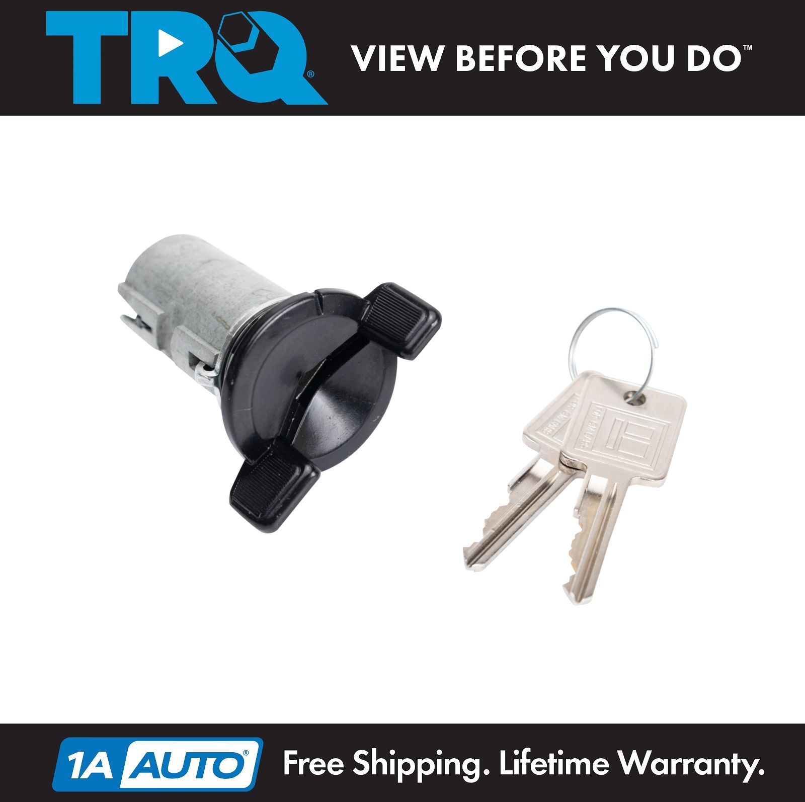 Ignition Key Lock Cylinder Tumbler Black for Chevy GMC Buick Cadillac