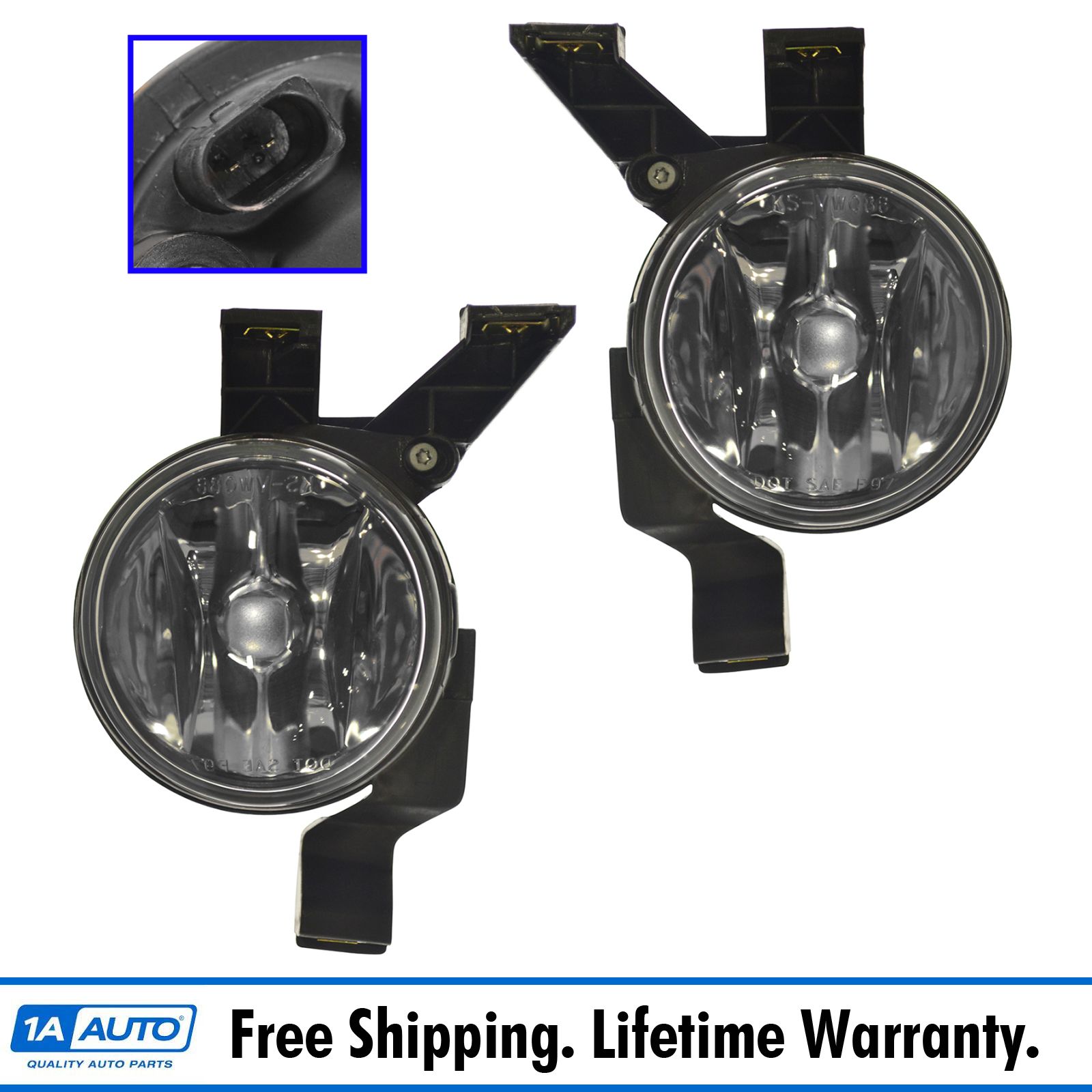 Fog Driving Lights Lamps Left & Right Pair Set for 9800 Volkswagen VW Beetle eBay