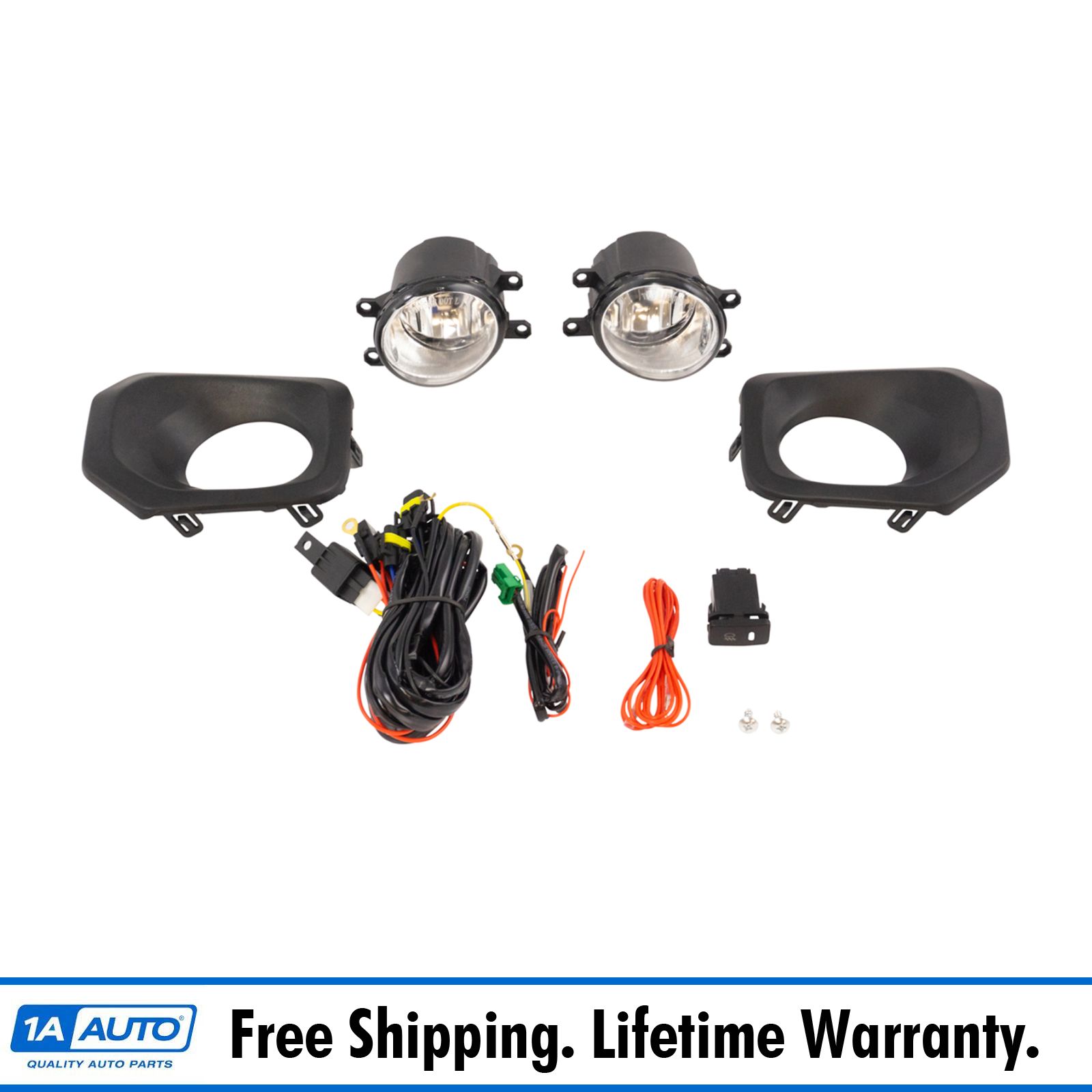 Add On Upgrade Clear Lens Fog Light Bulb Switch Wiring Kit Set for Acura TSX New 