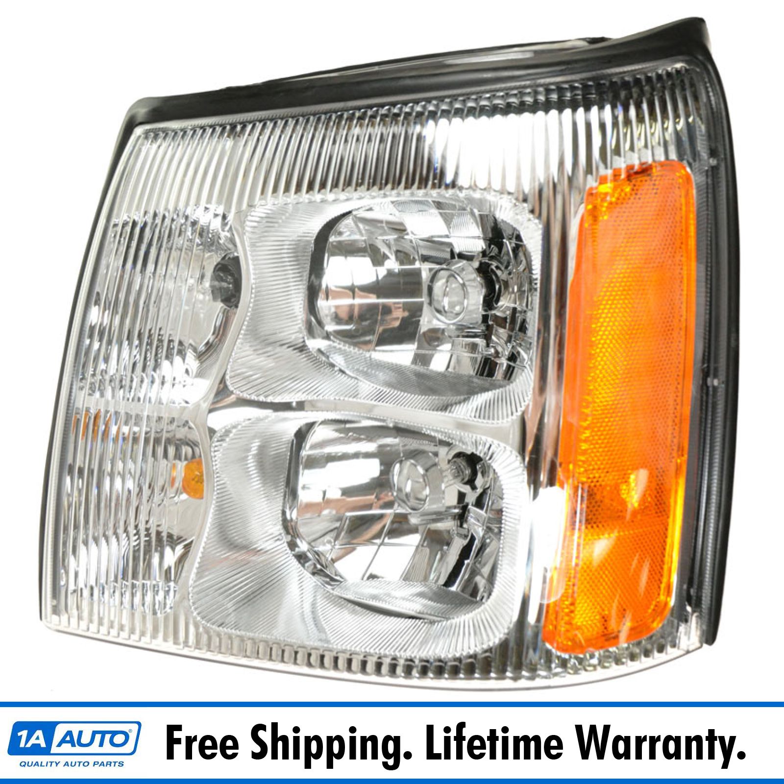 Headlamp Headlight Driver Side Left LH for 02 Cadillac Escalade Pickup