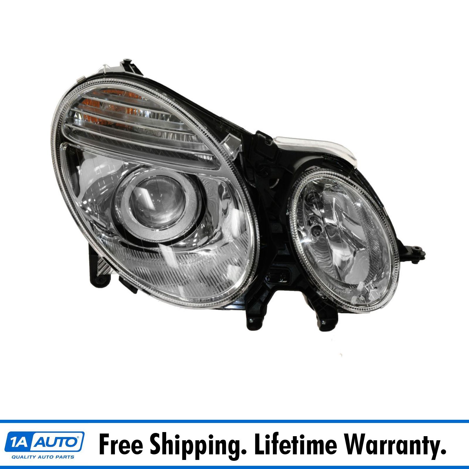 2003-09 Mercedes Benz E320 Headlight XENON (without Ballast) & without Curve Lighting Passenger Side