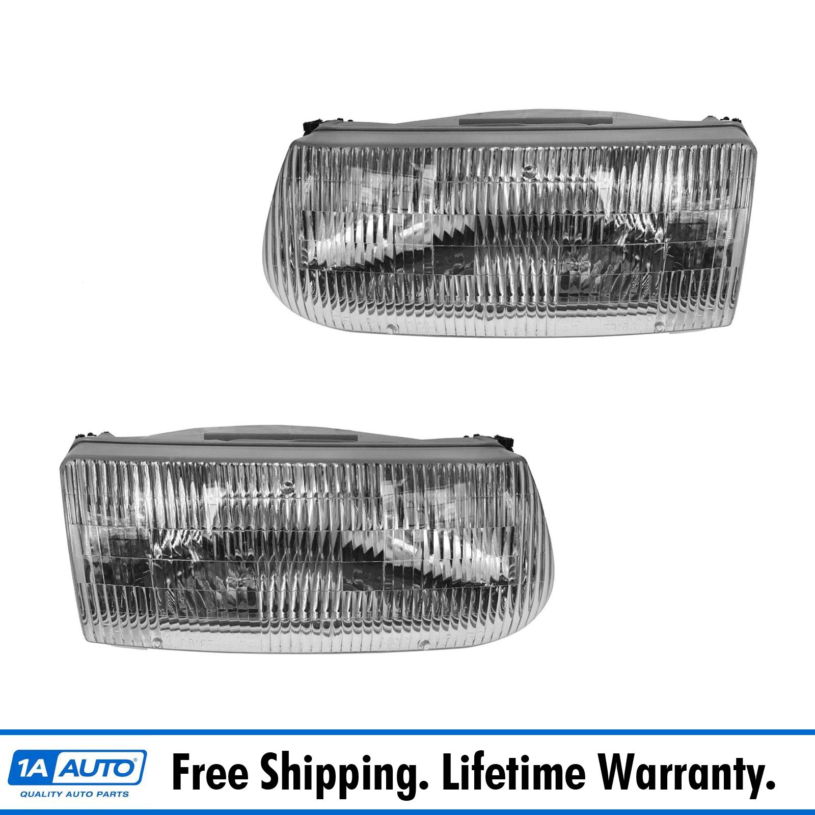 Ford Explorer Mercury Mountaineer Set of Fog Lights Lamps Bumper Mounted