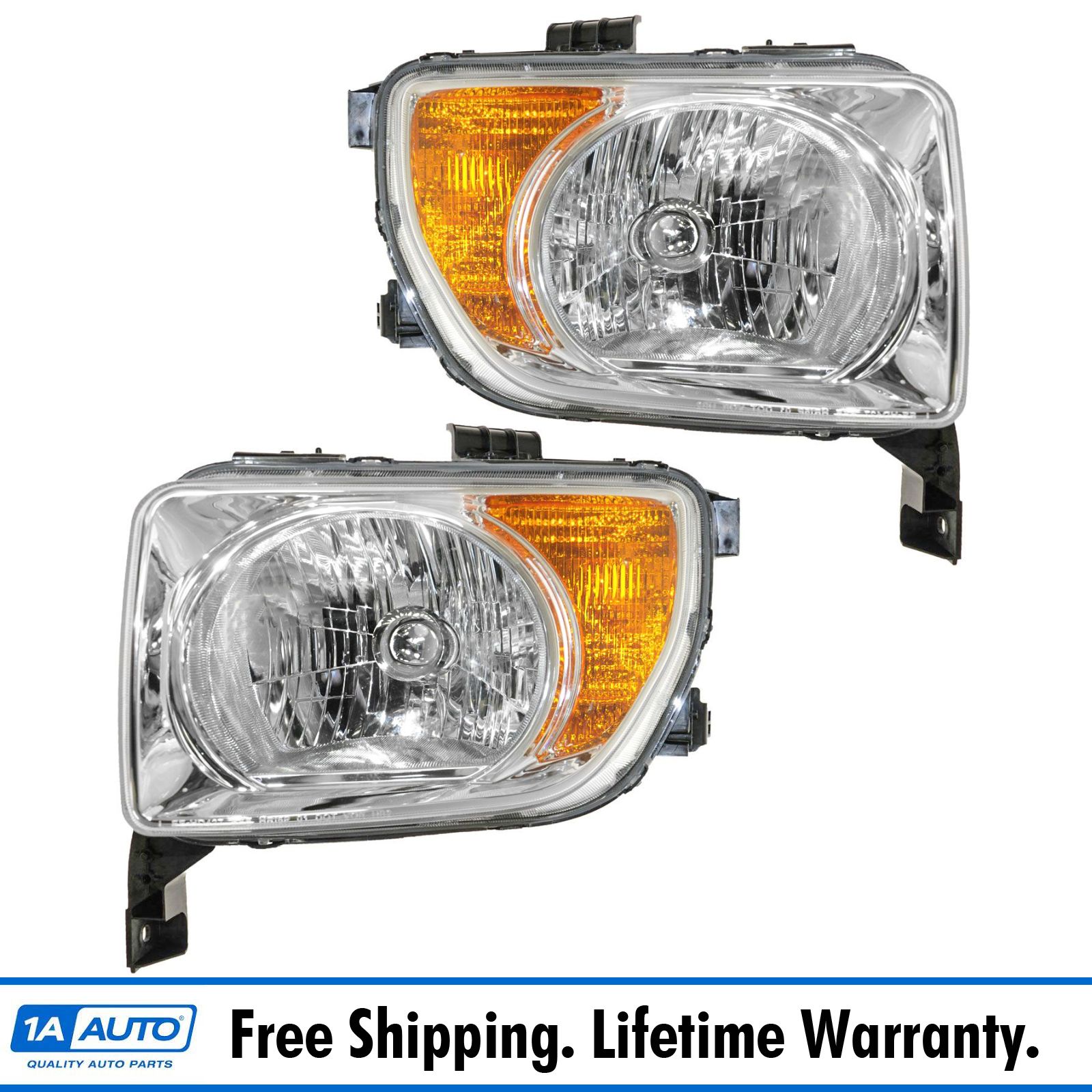 Headlights Headlamps Pair Set LH Left & Right RH for 0306 Honda