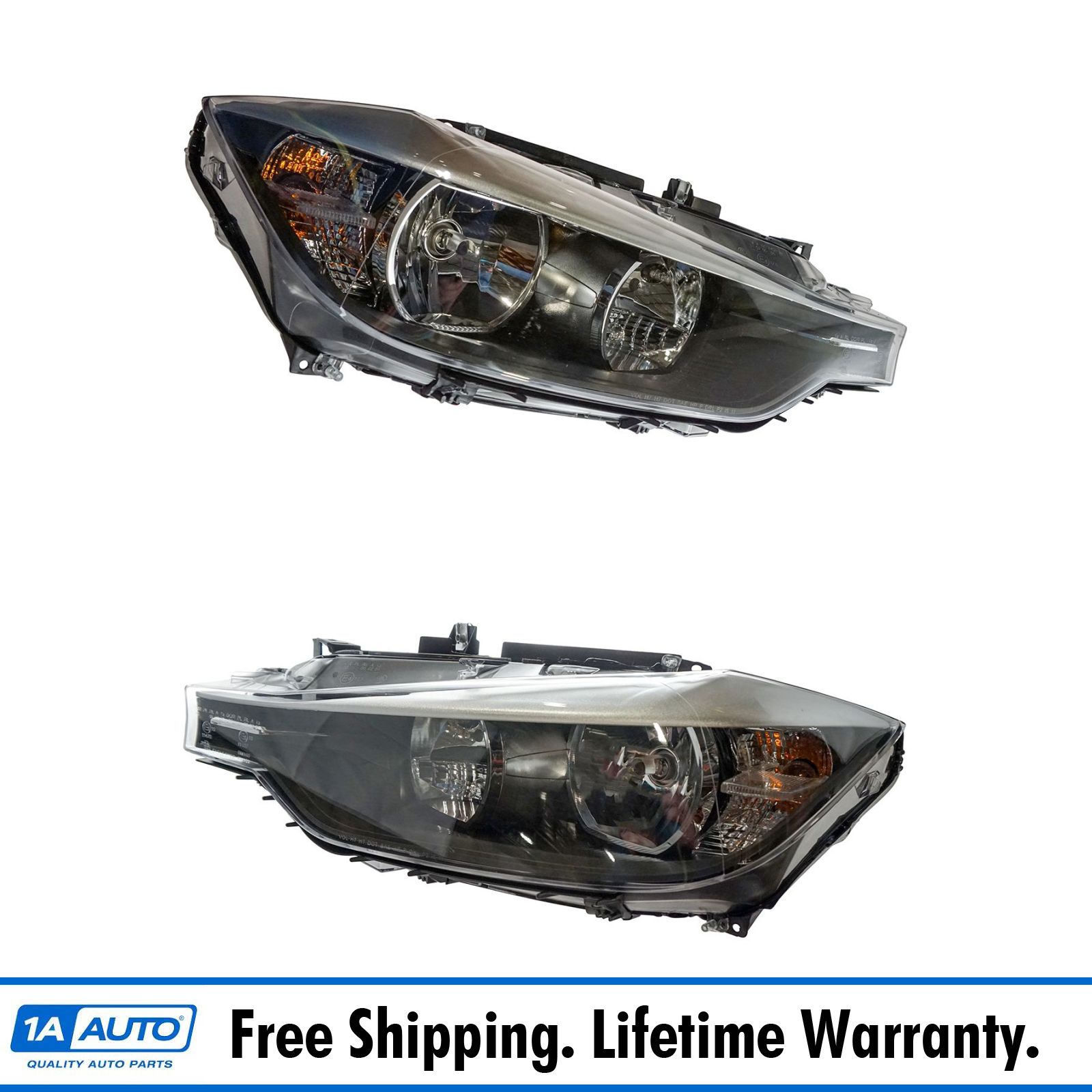 Halogen Headlight Lamp LH RH Kit Pair Set Of 2 For BMW 3 Series 328i ...