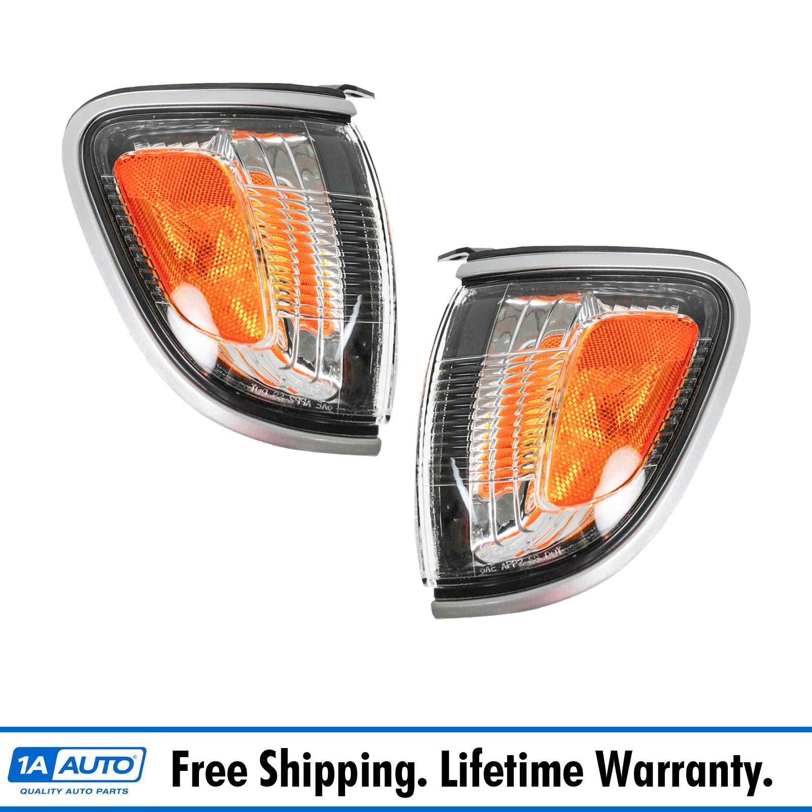 TYC For 01-04 Tacoma Chrome Park Corner Light Turn Signal Marker Lamp Driver L