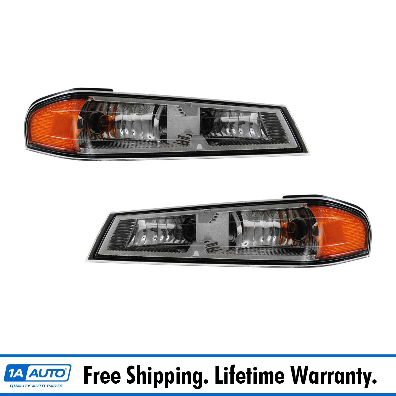 Lower Corner Parking Turn Signal Light Lamp LH /& RH Pair Set for Chevy Truck