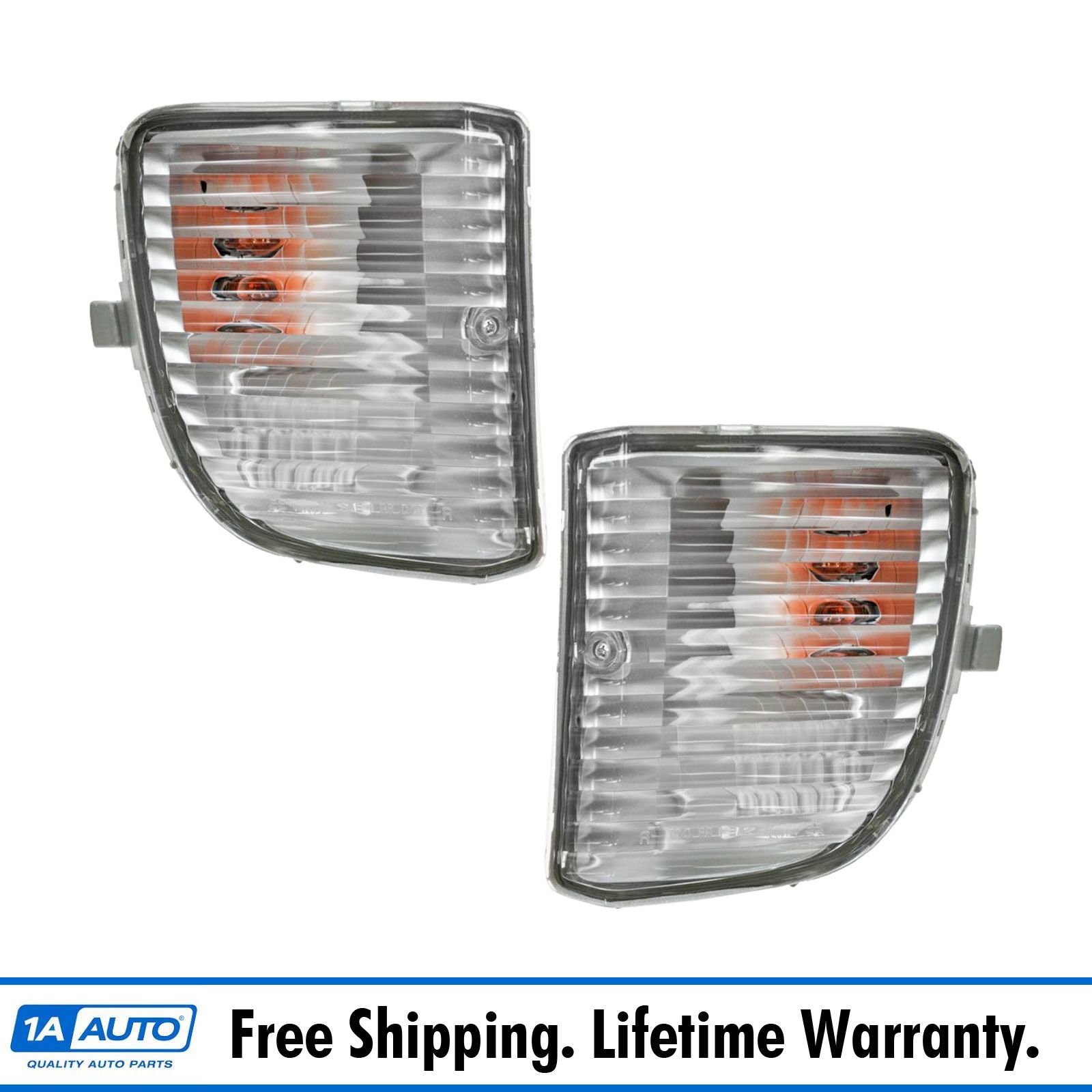 Motors Car & Truck Corner Lights 0103 Toyota Sienna Driver & Passenger Side Signal Lights Pair Set