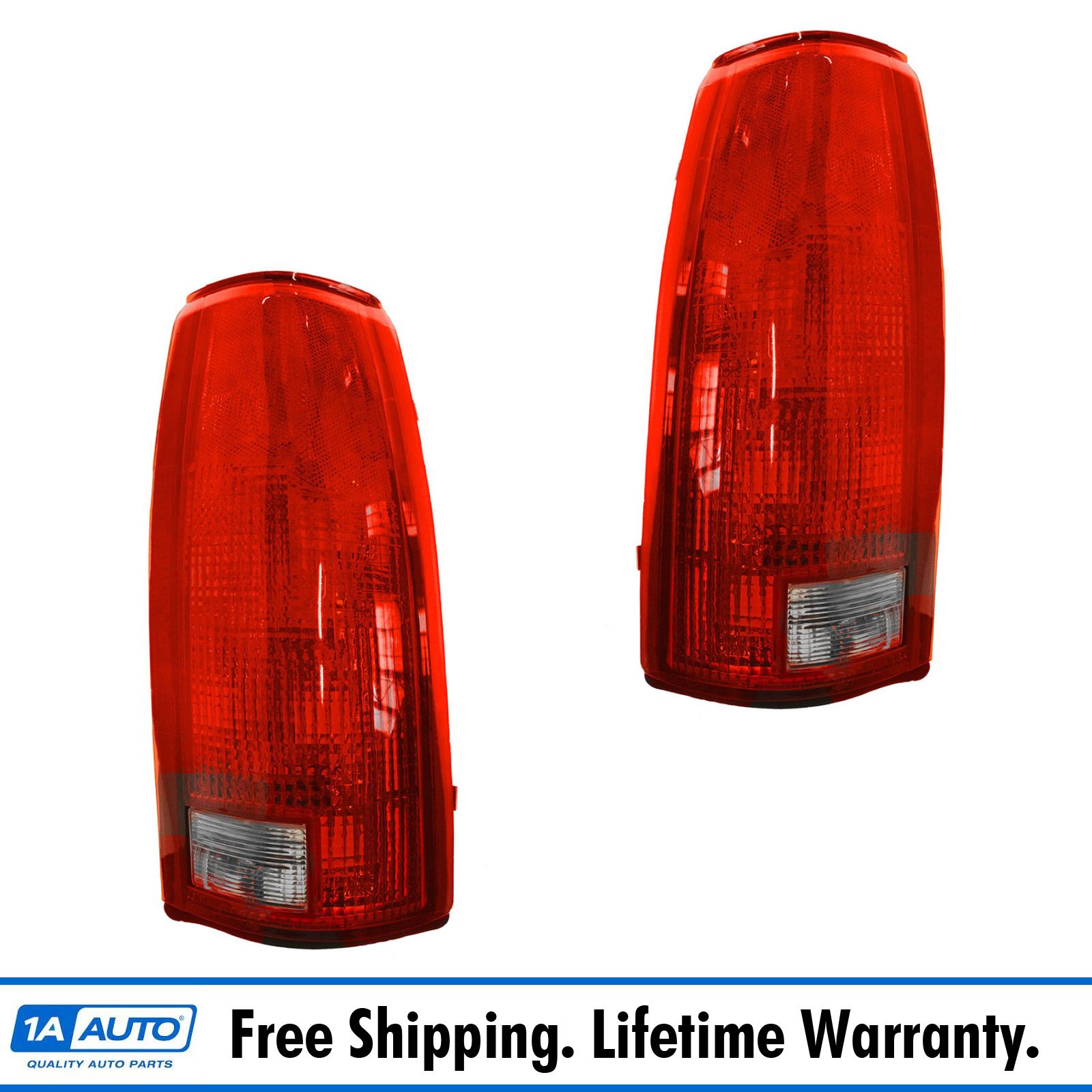 Taillights Brake Lights Left & Right Pair Set of 2 for Chevy GMC C/K