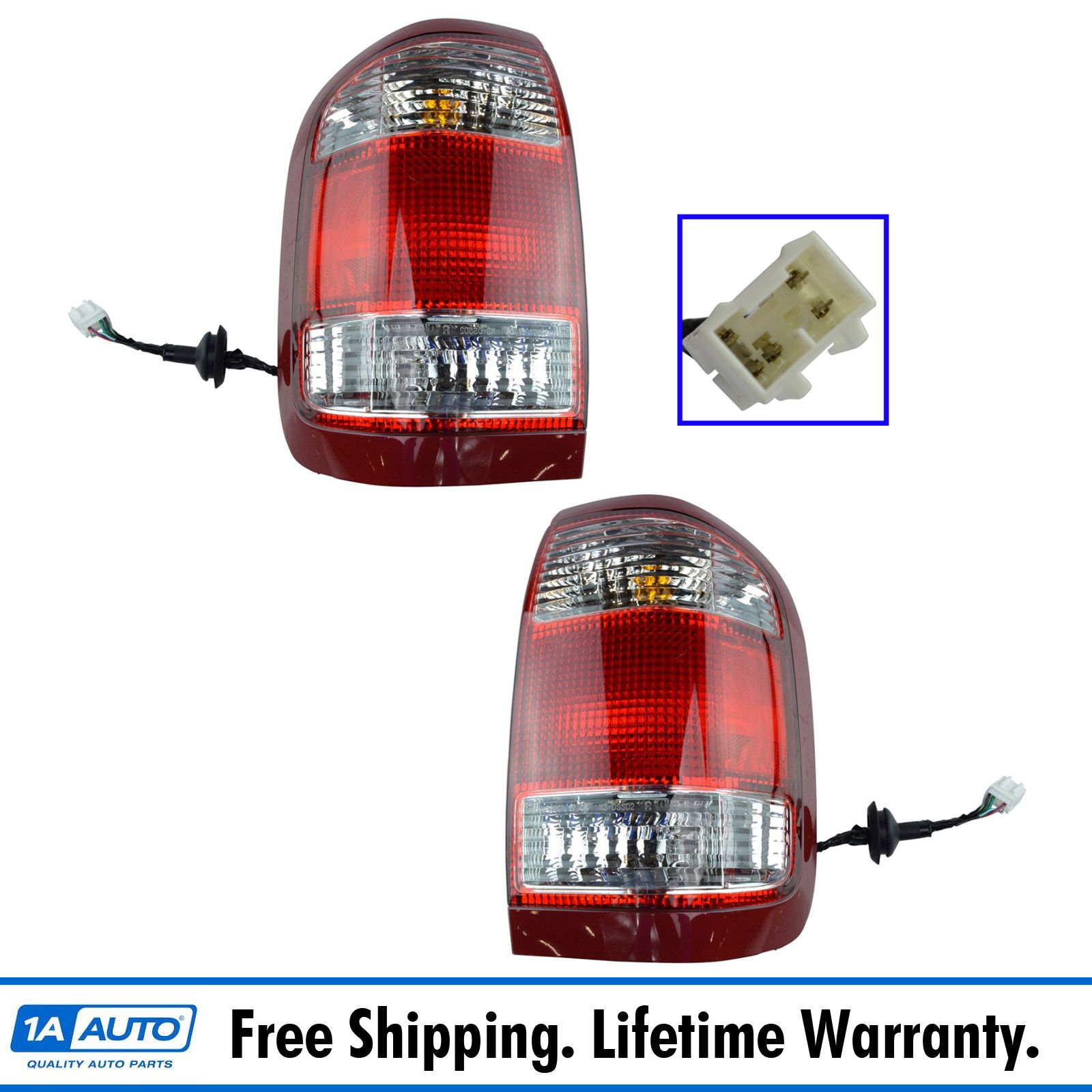 NEW Taillight Taillamp Pair Set Both Fits 97 98 99 00 01 02 03 Ford F150 rear