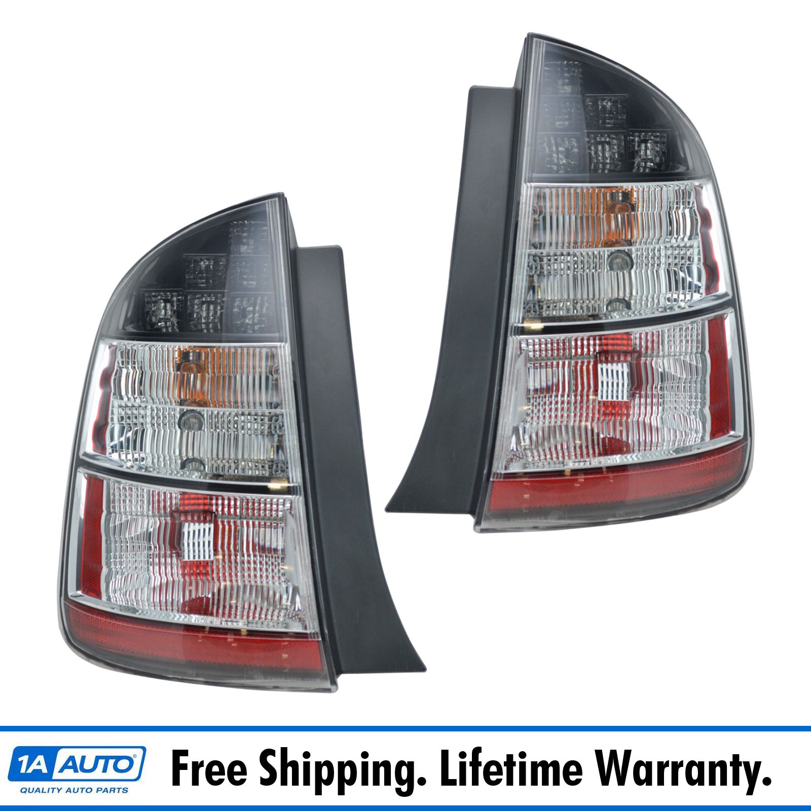 Taillights Taillamps Rear Brake Lights Pair Set NEW for 99-04 Ford Mustang