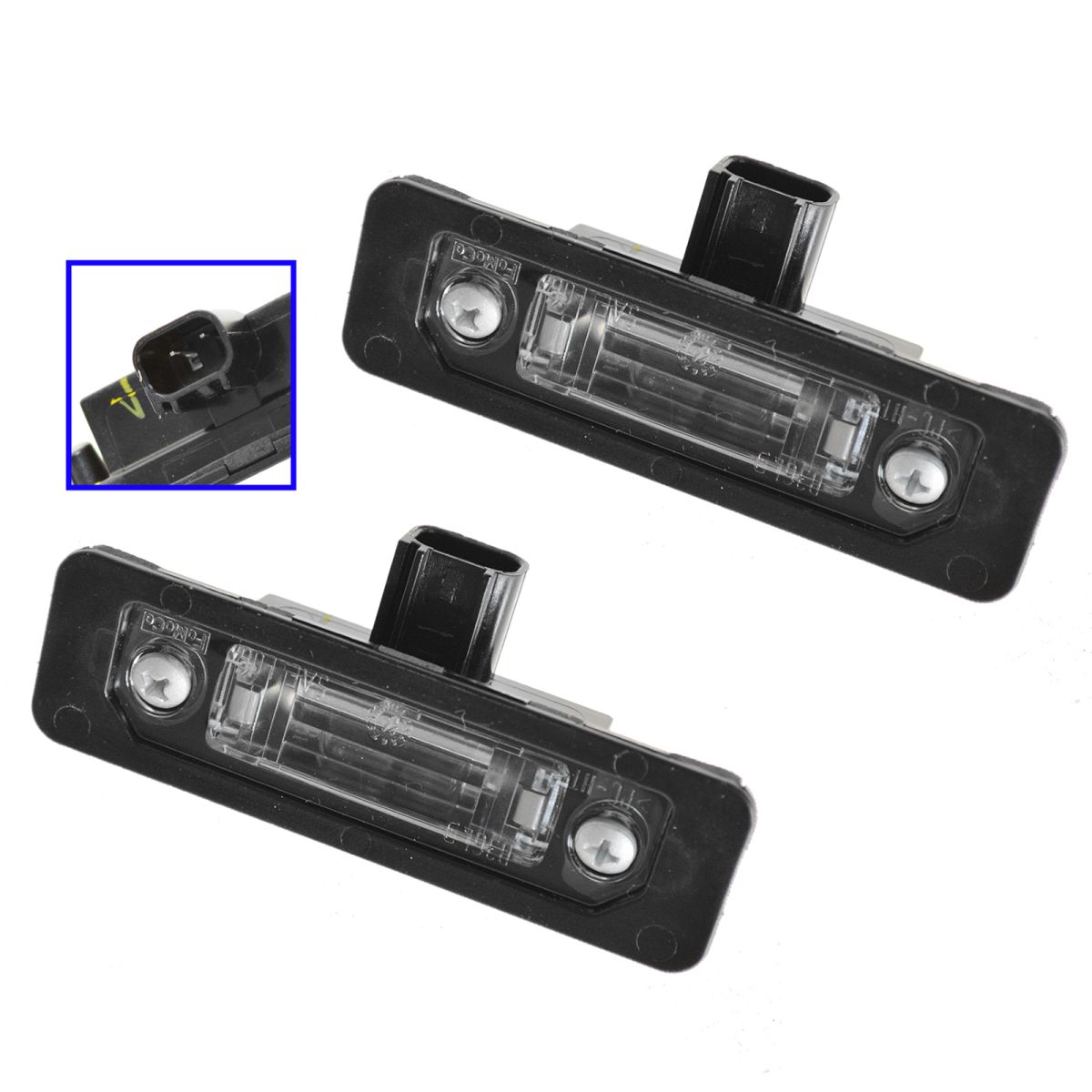 Ford License Plate Light Assemblies Left & Right Pair Set for Lincoln