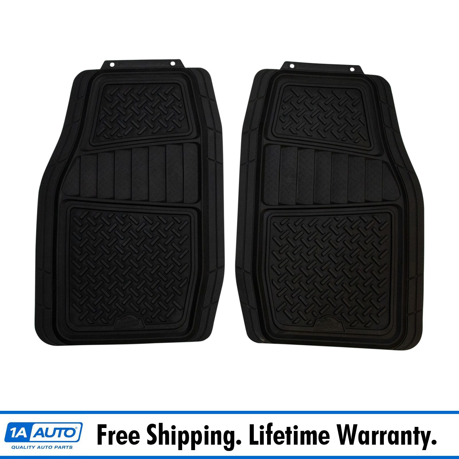 Armor All Cut To Fit Black Hd Rubber All Season Diamond Plate