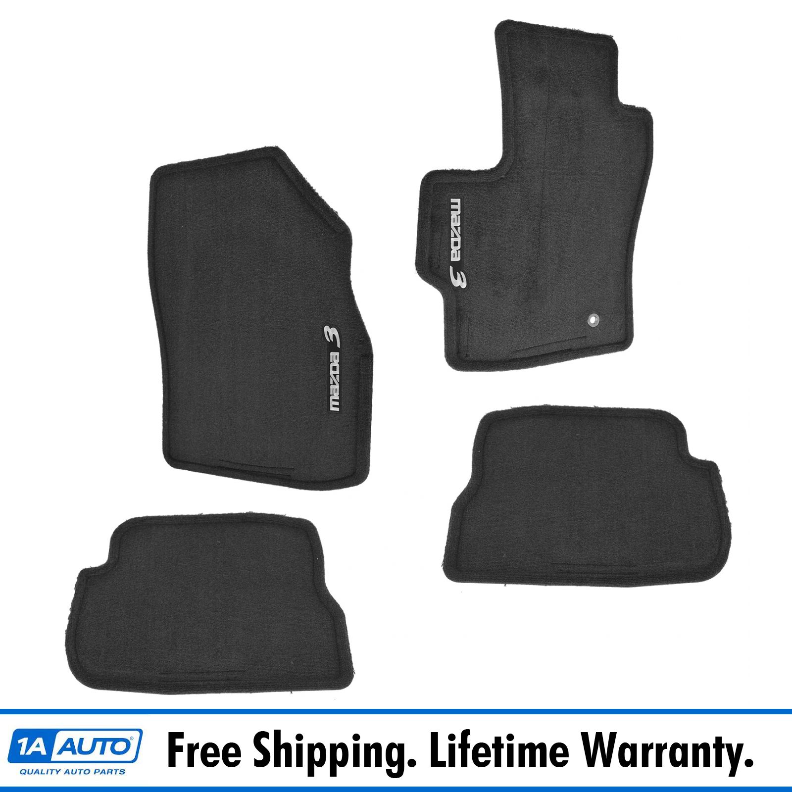 Oem Floor Mats Carpet Front Rear Black Set Of 4 For 06 09 Mazda