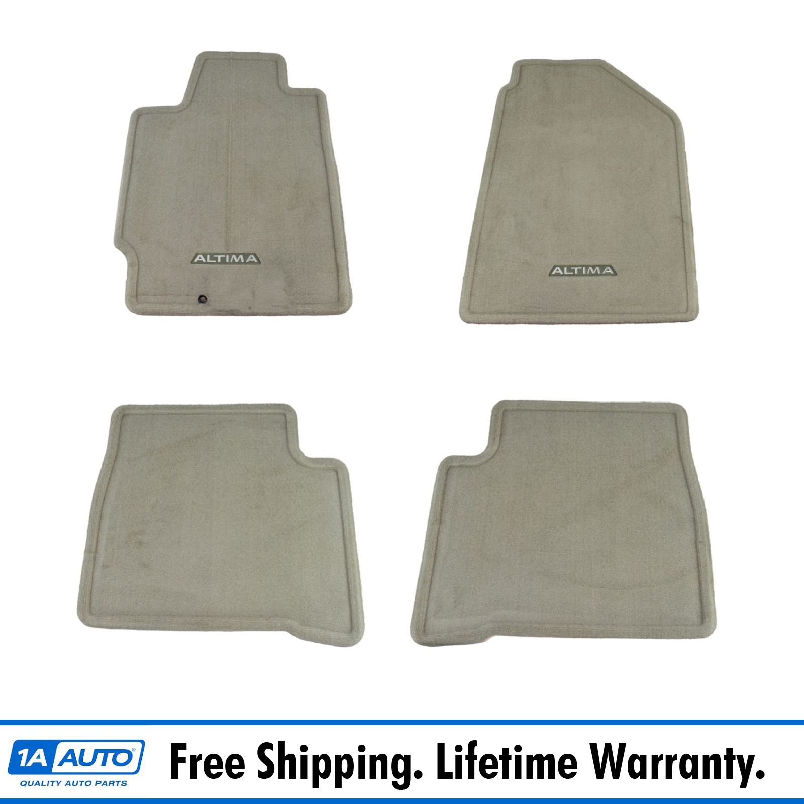 OEM 4 Piece Carpet Floor Mat Set Front & Rear Kit Frost Gray for Nissan Altima eBay