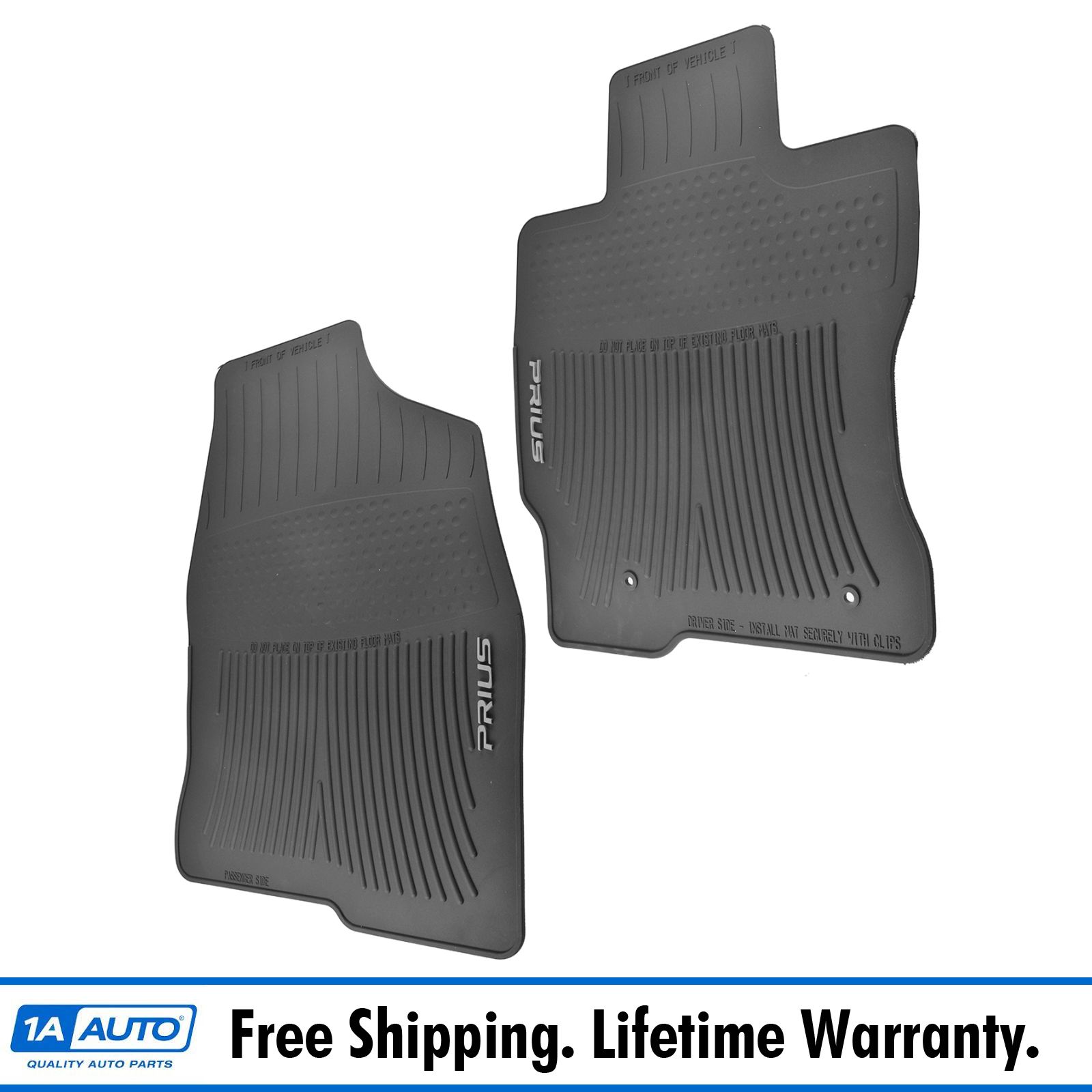 Oem Pt9084700w02 All Weather Floor Mat Pair Lh Rh Front Black