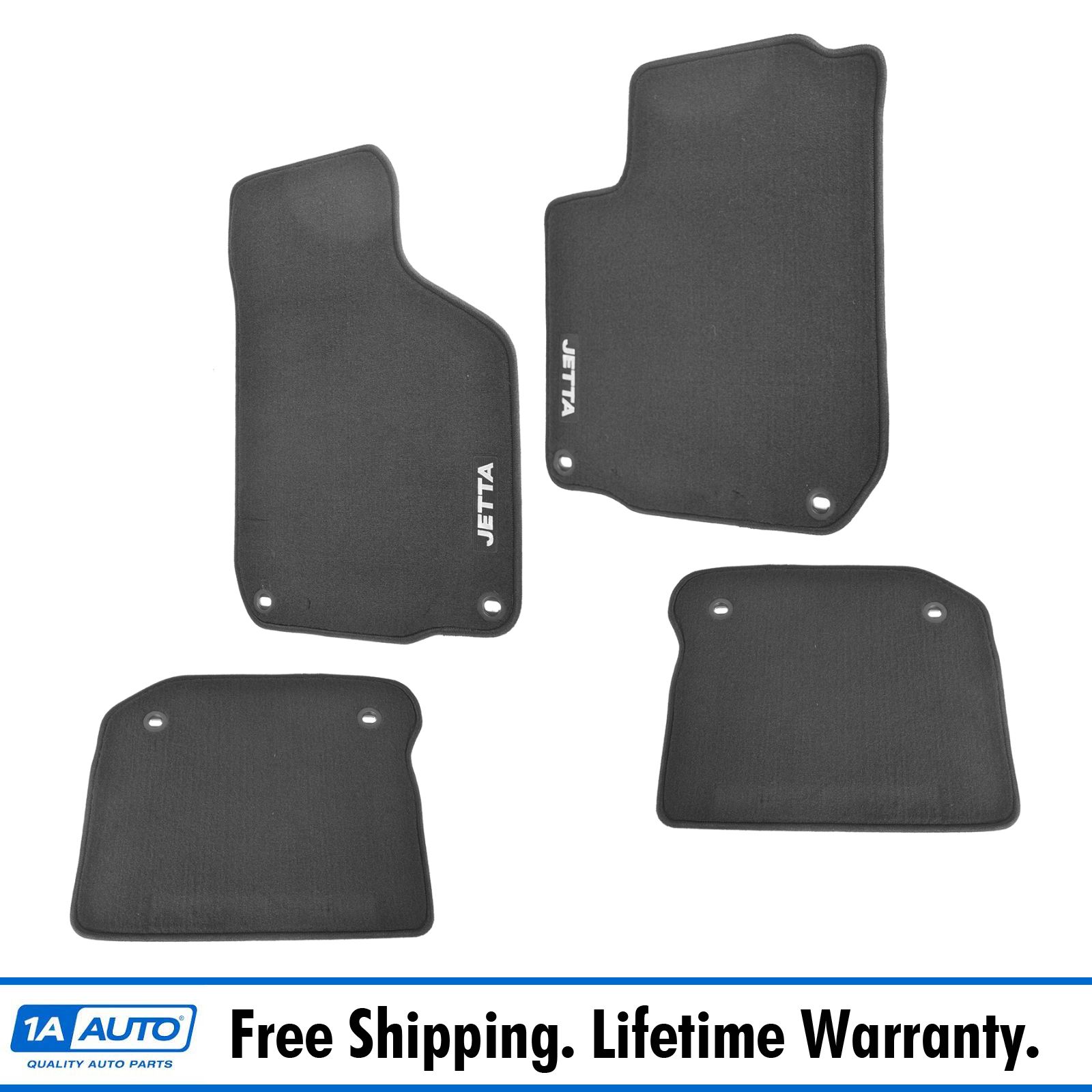 Oem 1j3061370wgk Mojomat Floor Mat Set Of 4 Black Carpeted For