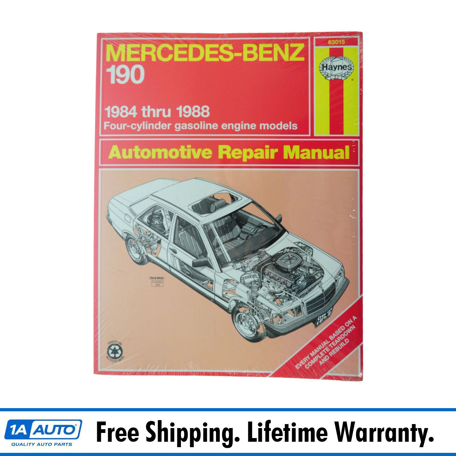 Haynes Repair Manual for Mercedes Benz 190 SL 84-88