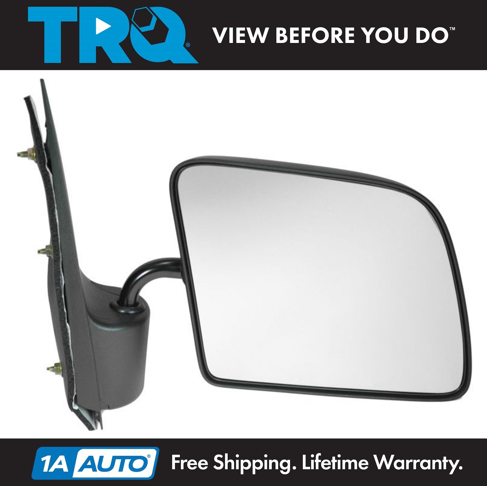 Manual Folding Mirrors RH Right Passenger Side for 94-06 Ford E350 Van E150 E250
