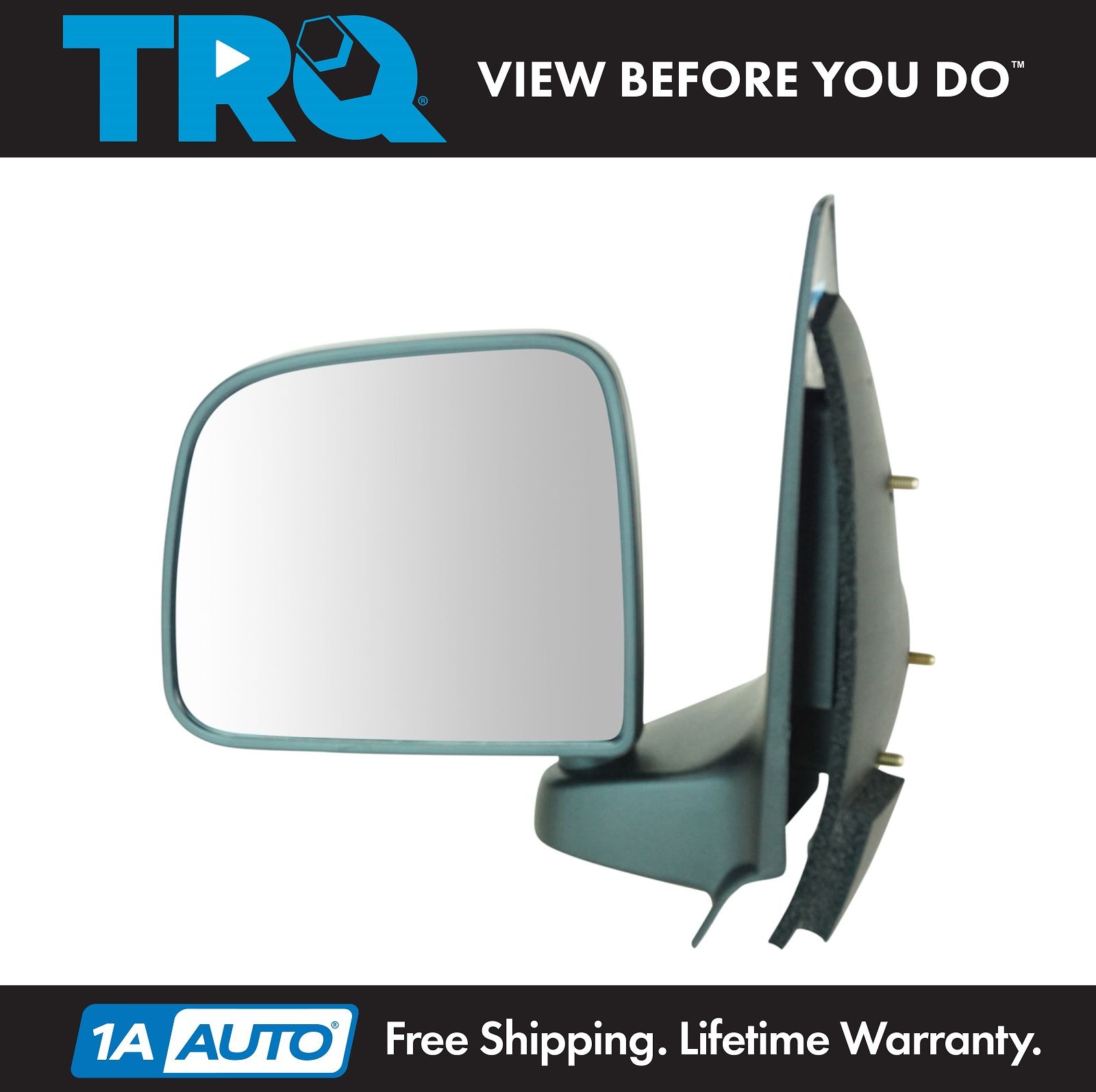 Manual Black Door Mirror LH Left Driver Side for 93-97 Ford Ranger Pickup  Truck