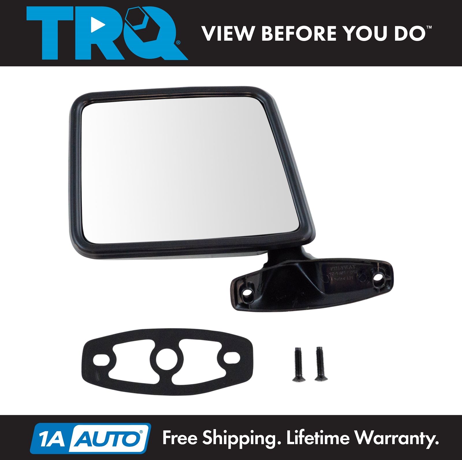 Bronco II Explorer F-Series Ranger Manual Mirror LH Blk