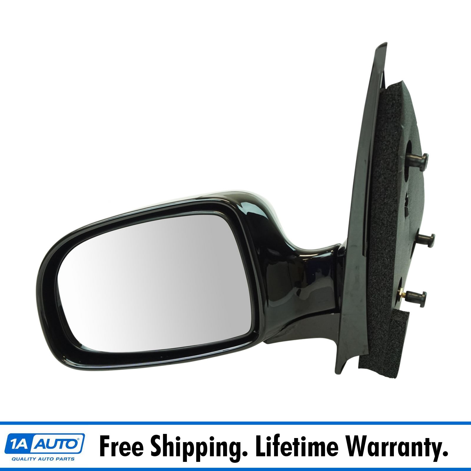 Black Power Door Mirror Left Driver Side for 99-02 Ford Windstar
