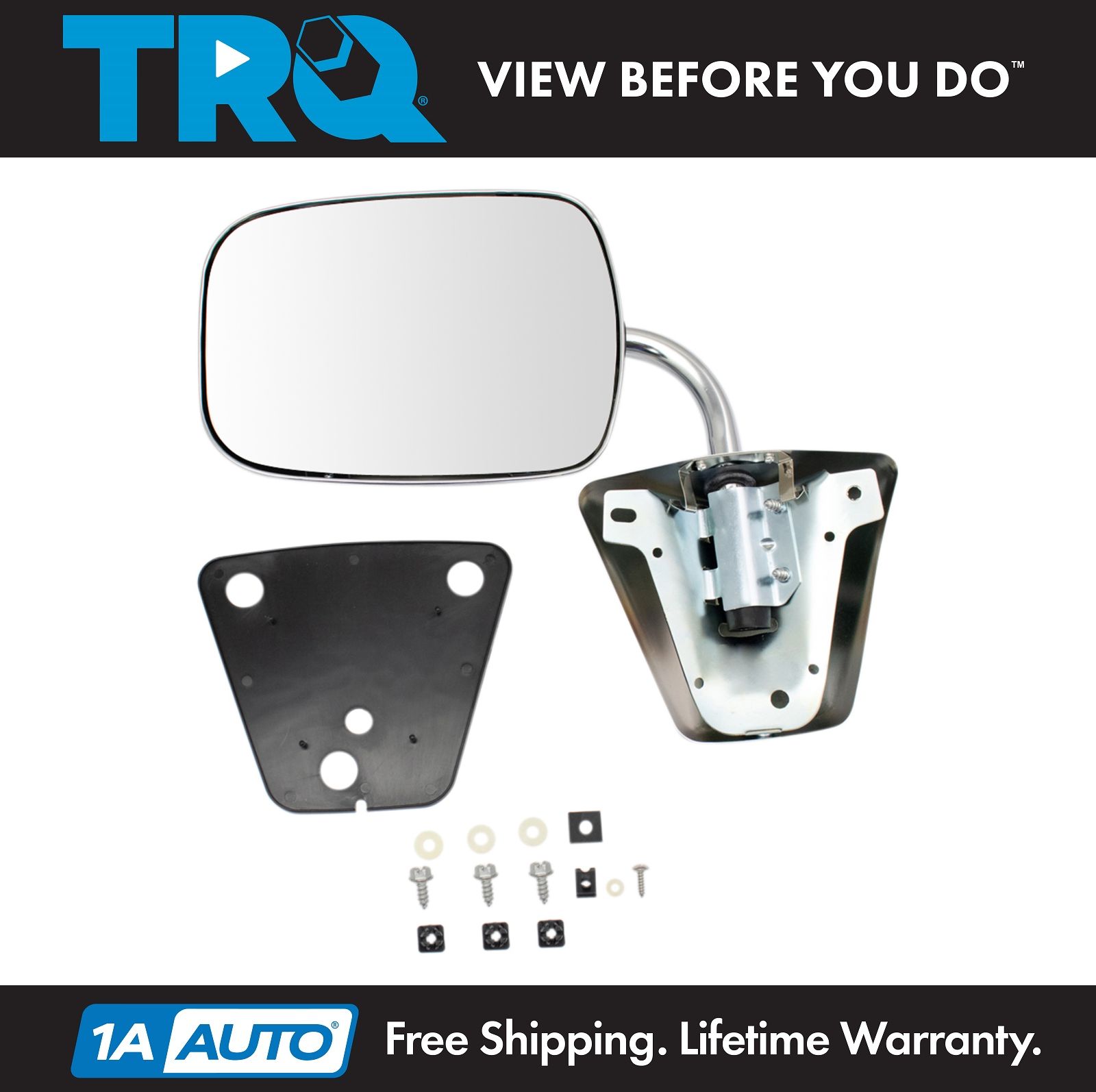 Chevy Silverado Pickup Truck Suburban Manual Rear View Mirror Left Driver Side