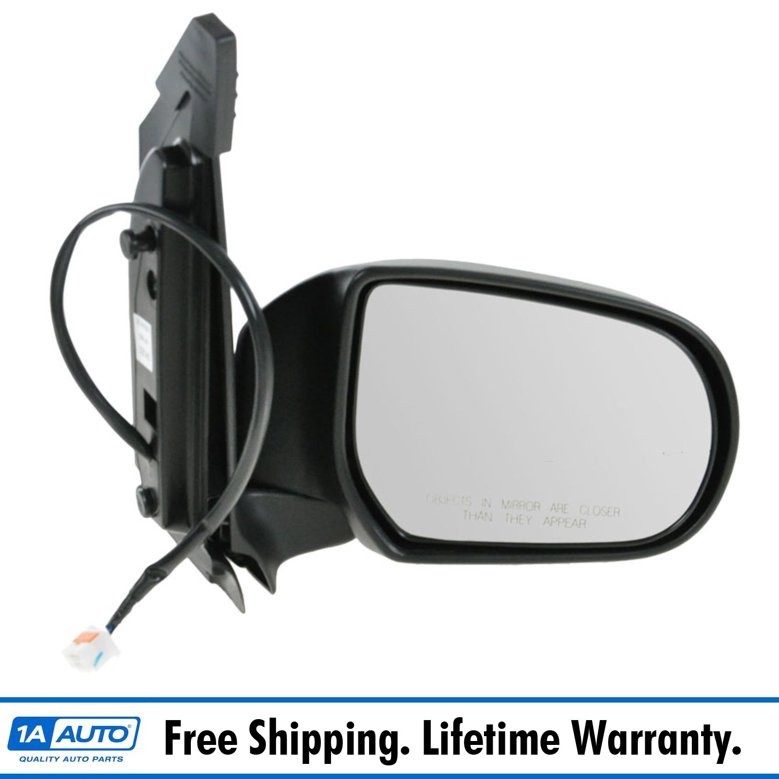 00-06 Mazda MPV Van Power Heated Folding Black Rear View Mirror Left Driver Side