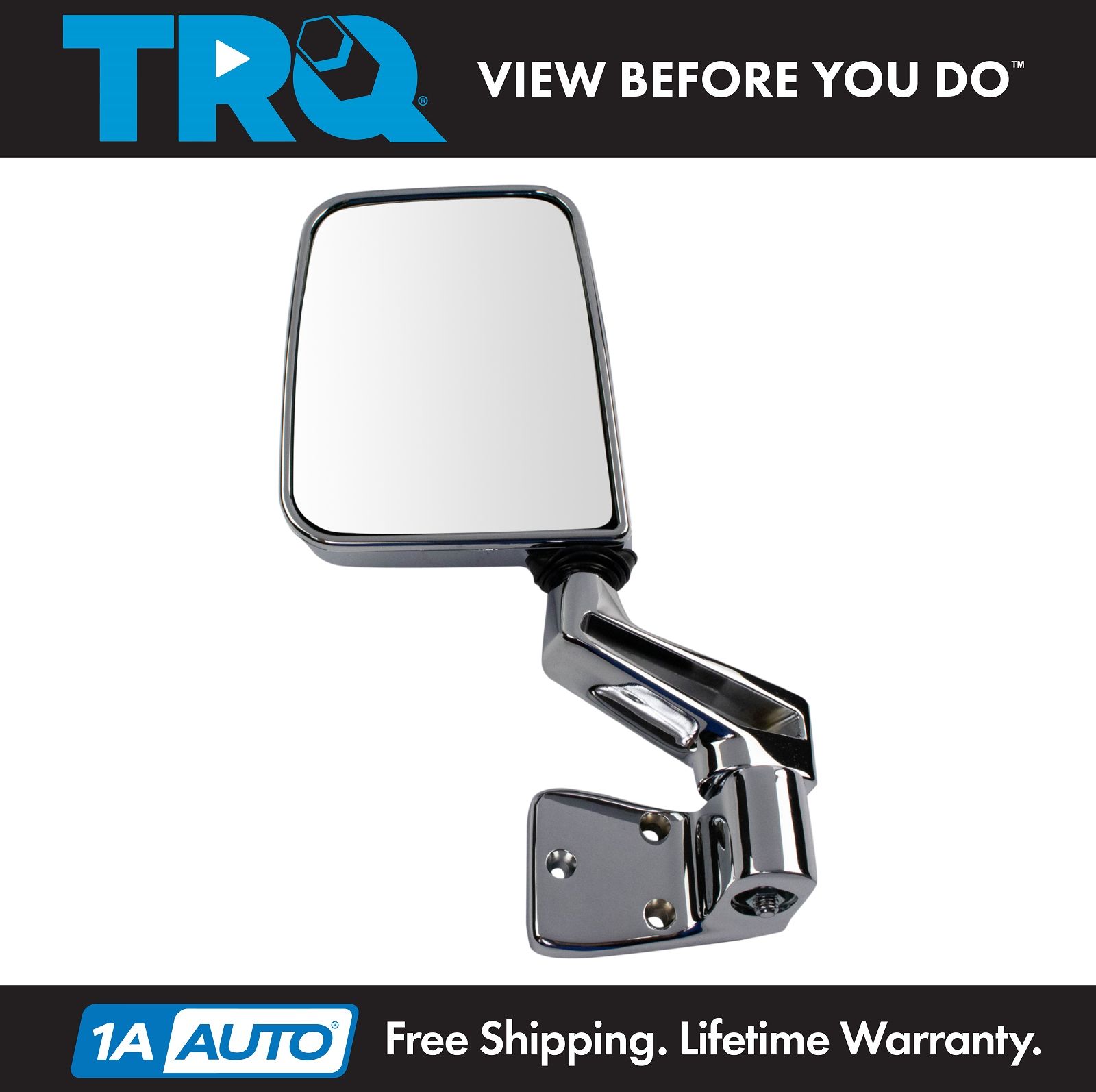 US Made Door Mirror Glass Replacement Passenger Side For Jeep Wrangler 87-02