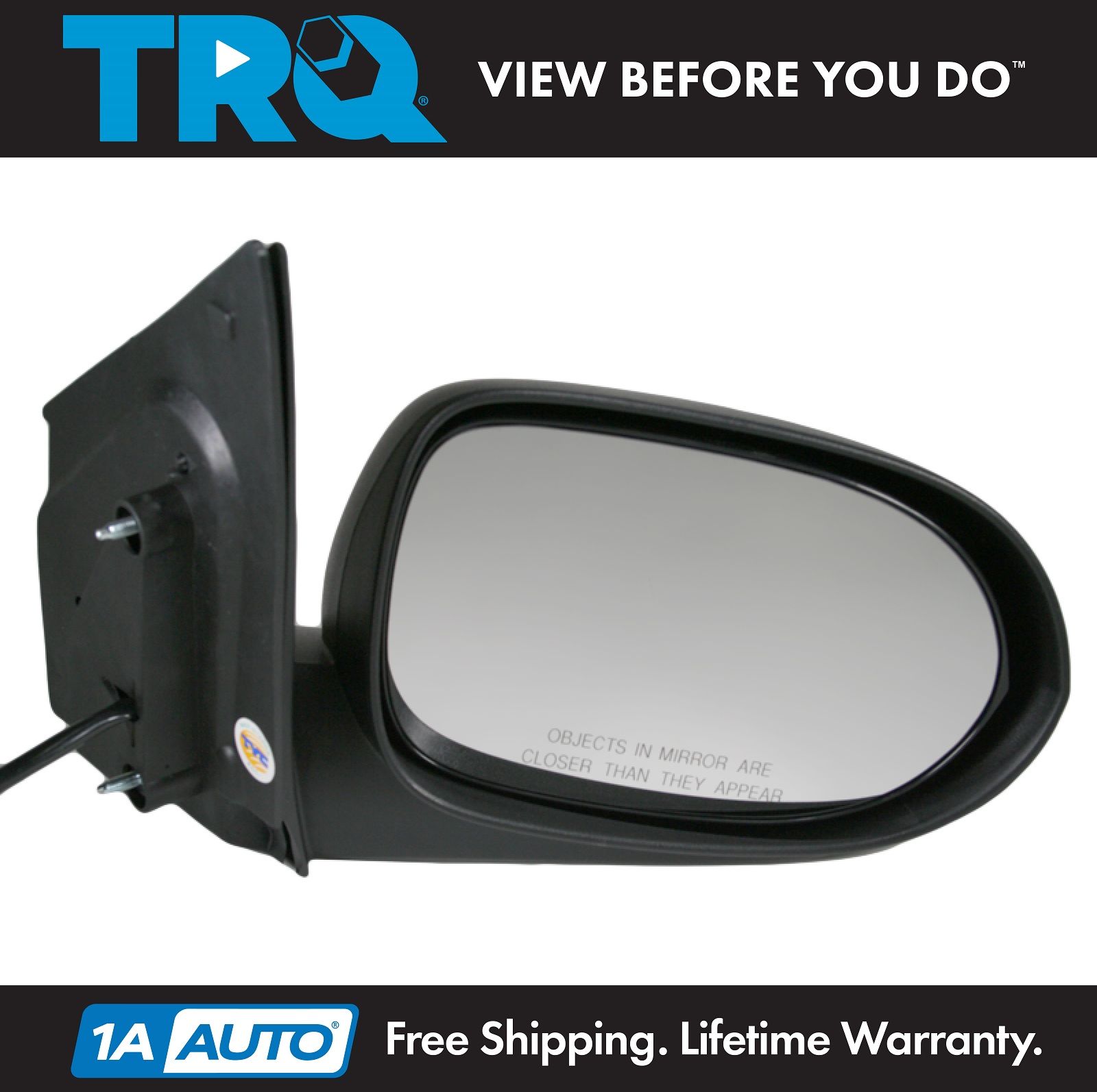 Manual Side View Door Mirror Passenger Right RH for 07-12 Dodge Caliber