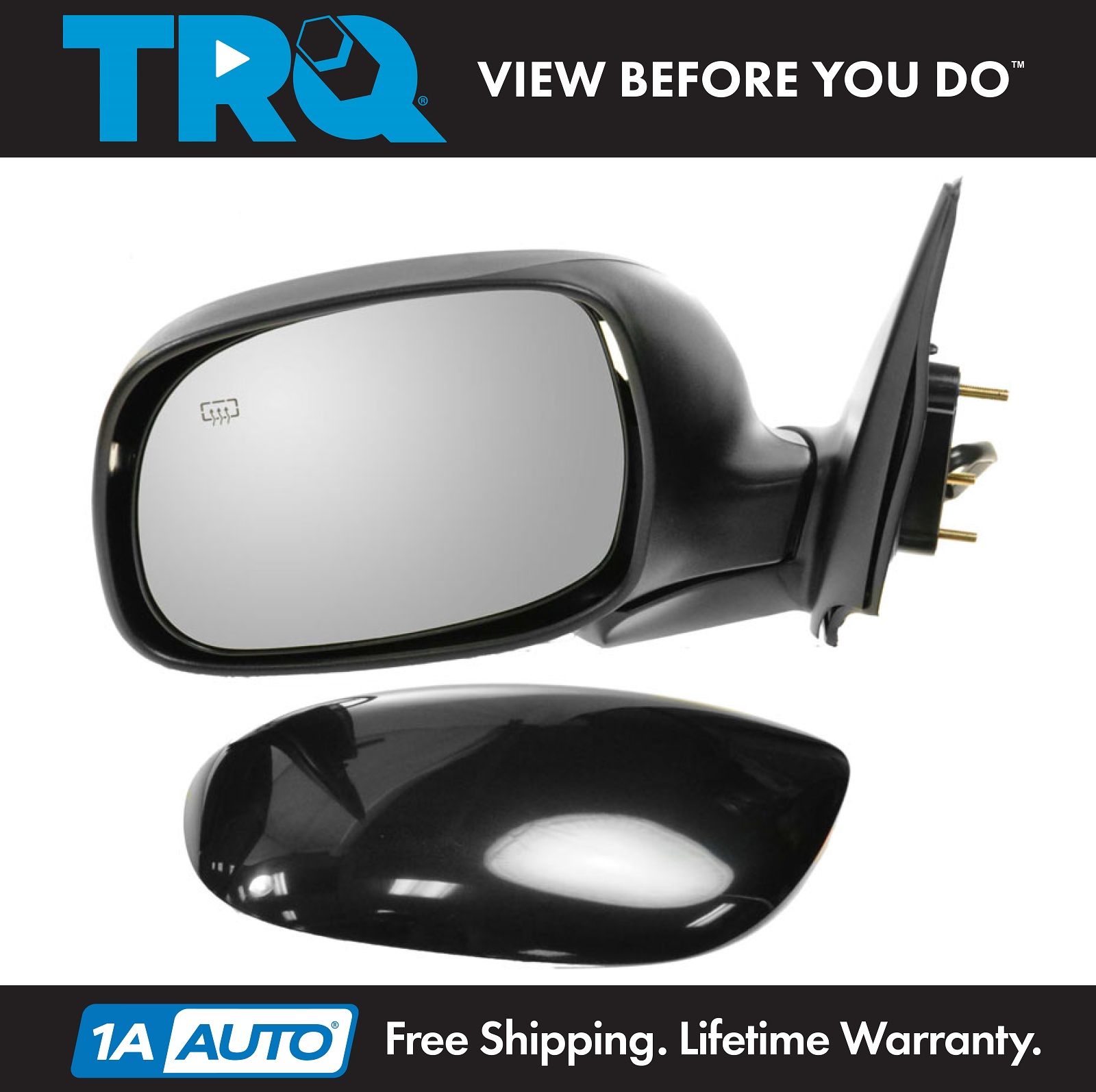 for 2001 2007 Toyota Sequoia LH Driver Side Left Mirror Power Smooth