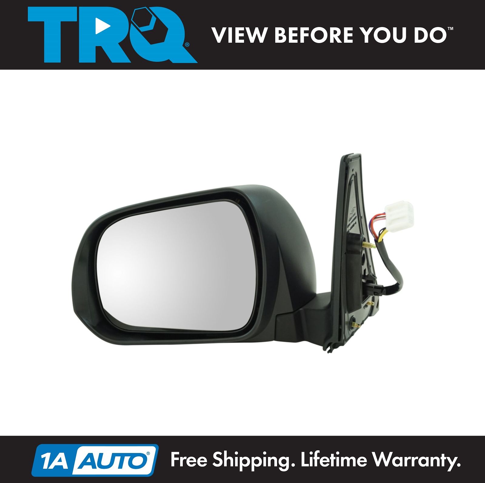 Driver LH Side Power Tow Heated Signal Chrome Mirrors for 07-14 Toyota Tundra