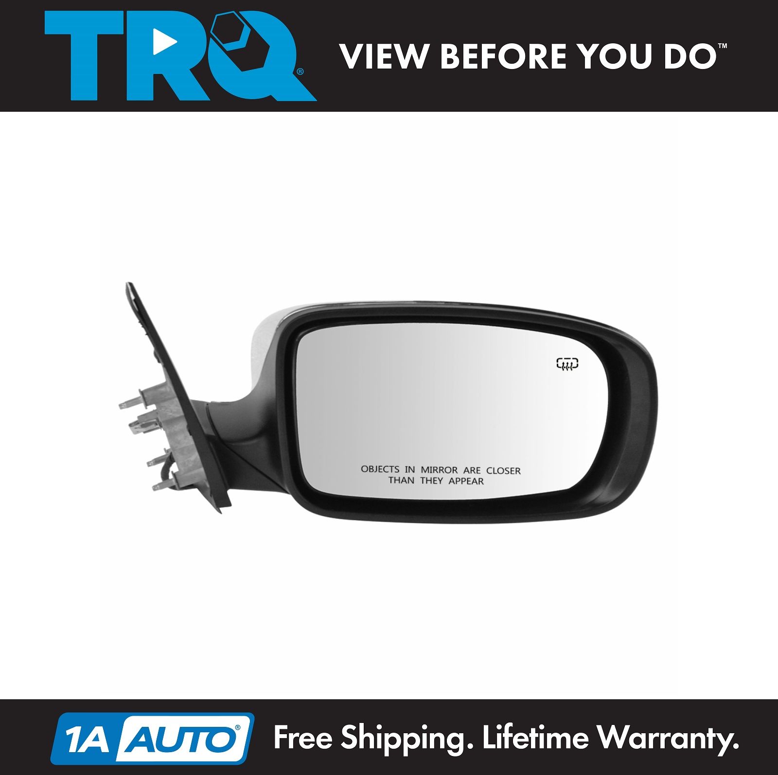 Power Mirror For 2011-18 Chrysler 300 Limited Right Manual Fold Heated Chrome