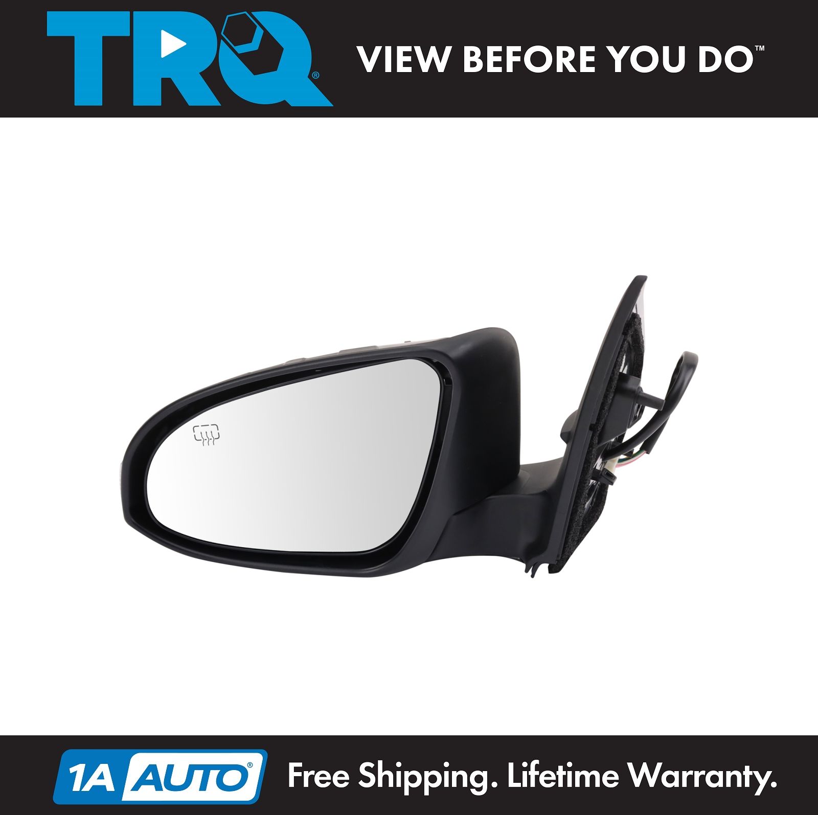 Mirror Power Heated Memory Signal Smooth Black Pair Set for Toyota Avalon New