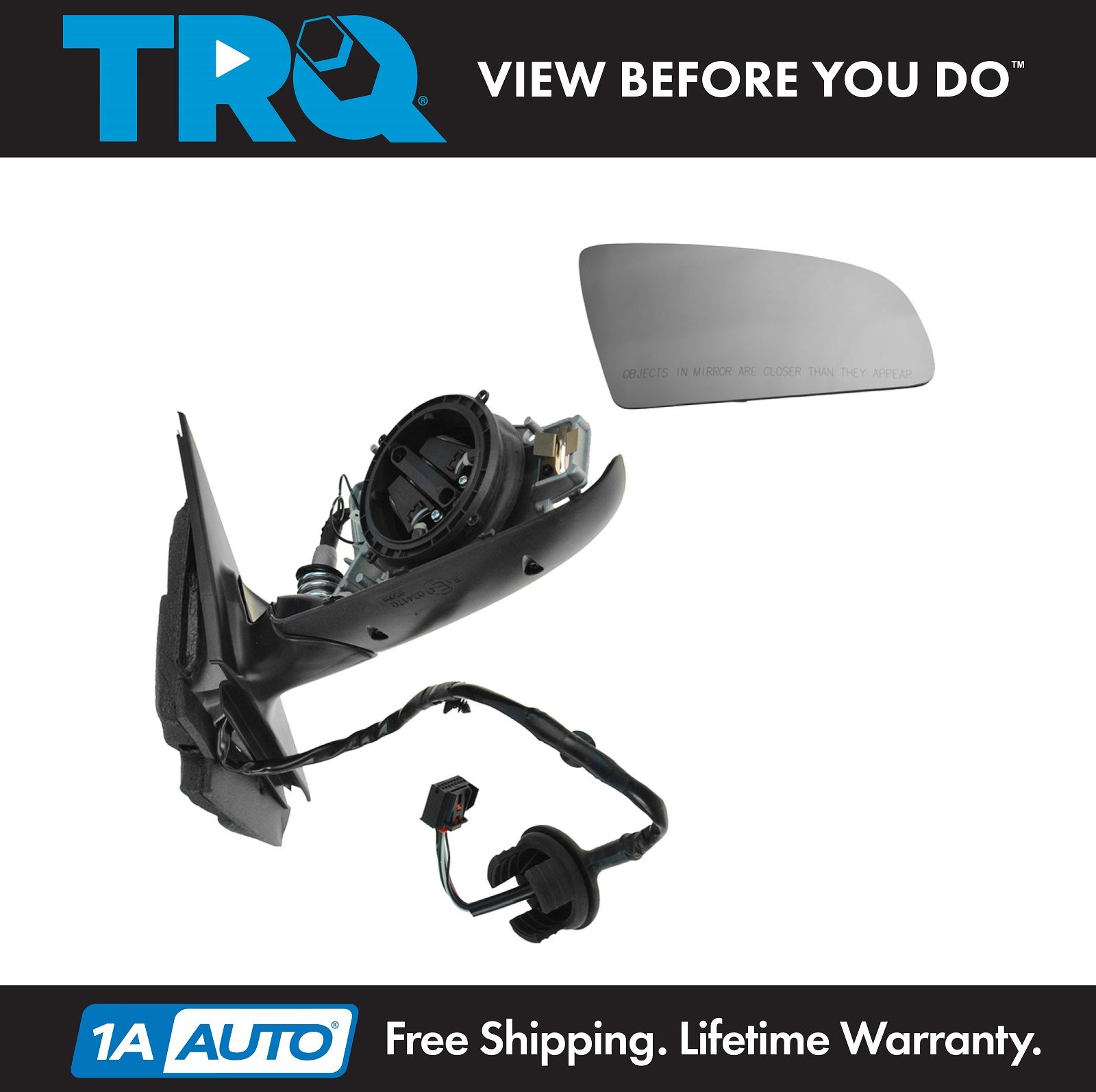Power Side View Door Mirror RH Right Hand Passenger for 06-08 Buick Lucerne