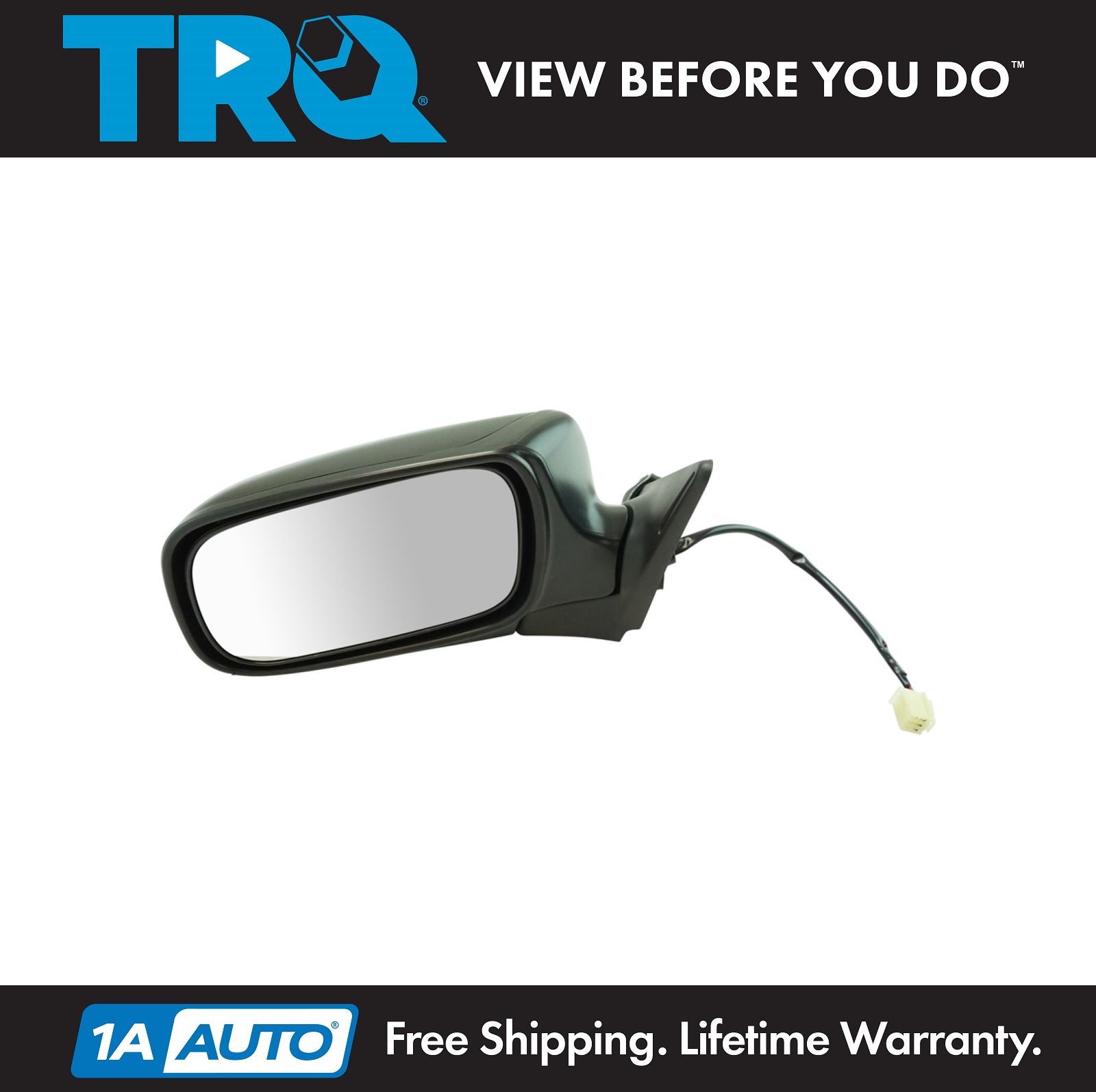 Exterior Mirror Black Textured Power Passenger Side RH for 04-08 Subaru Forester