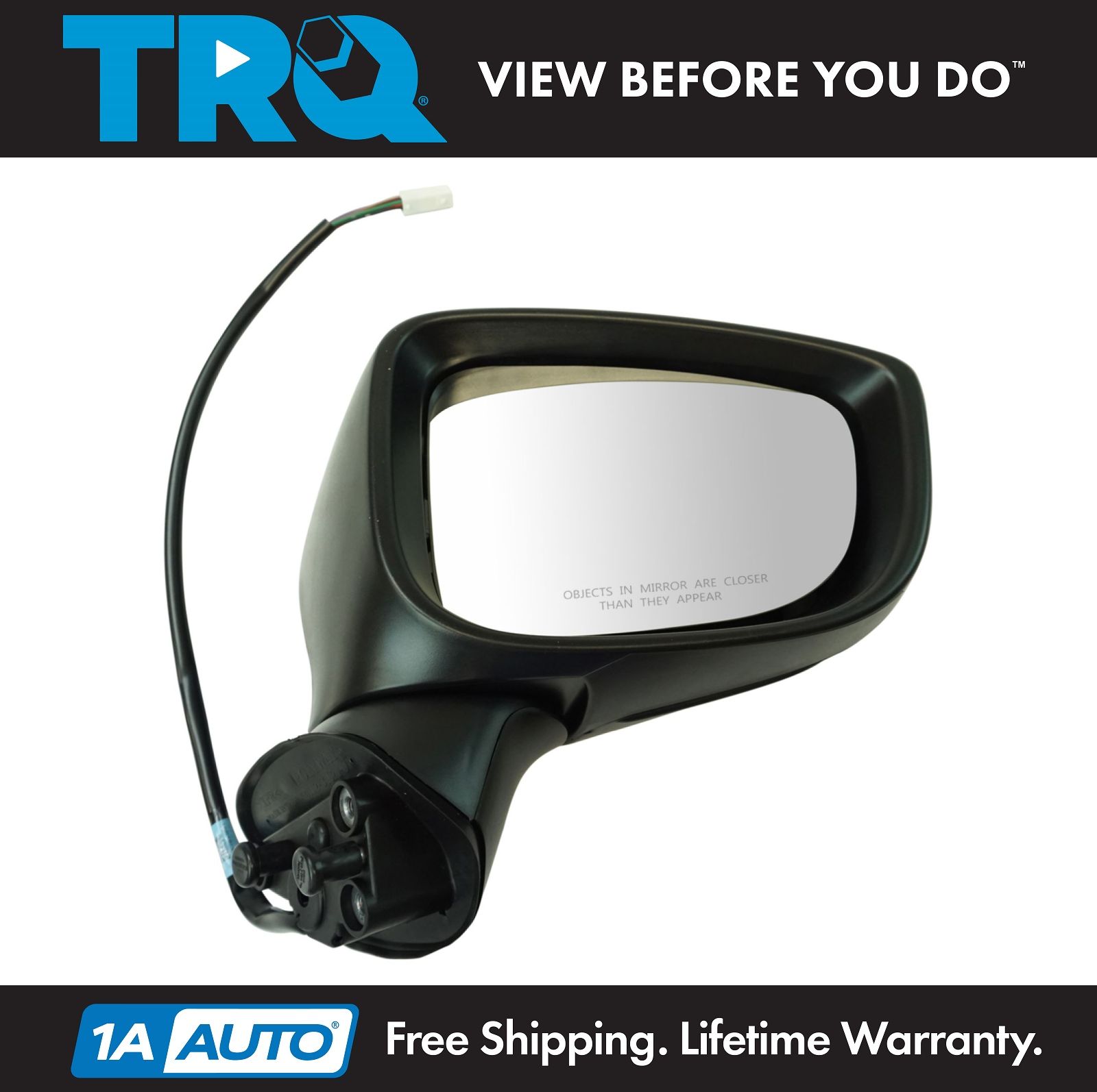 Exterior Power Heated w// Turn Signal Smooth Paint to Match Mirror RH Side for VW