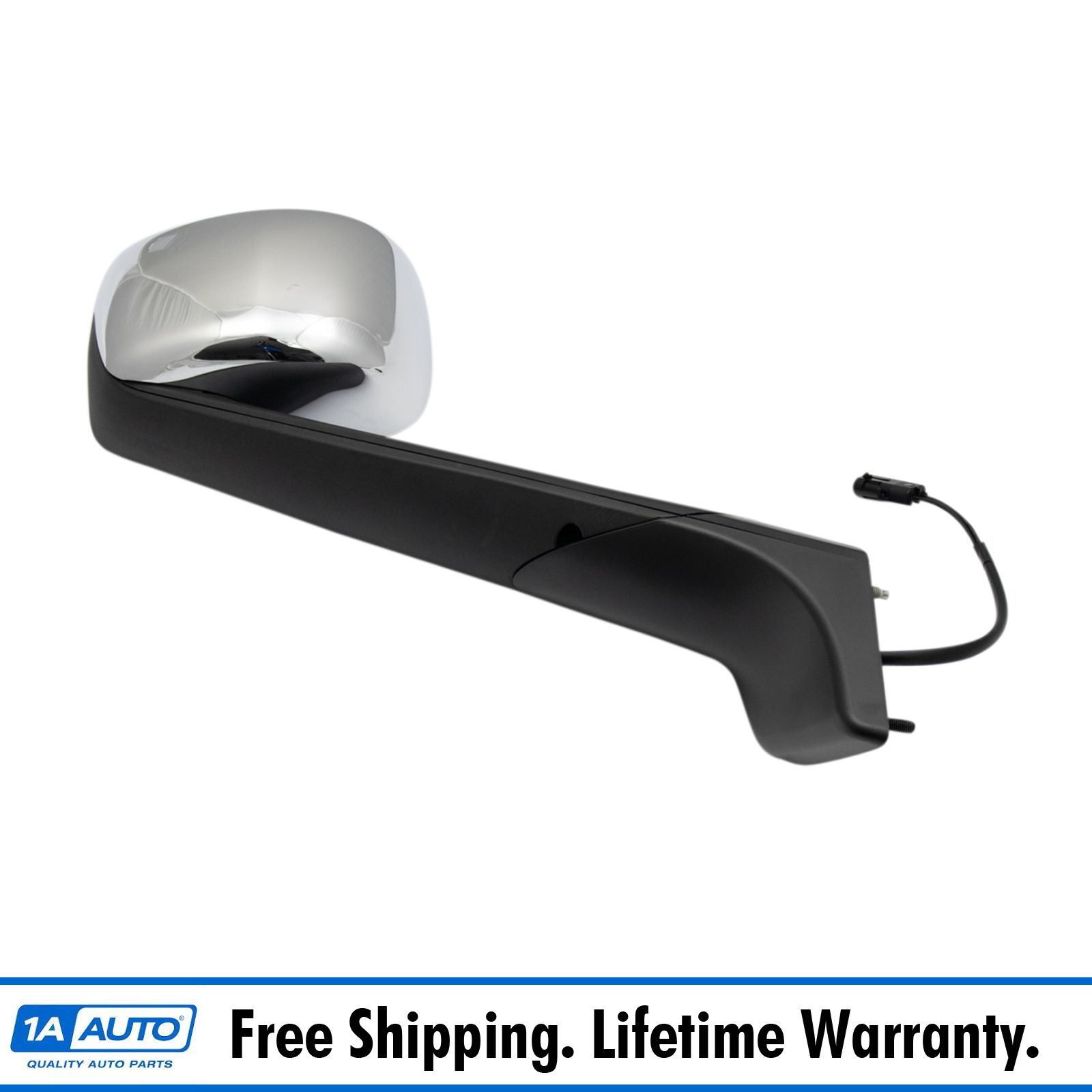 Exterior Hood Mounted Chrome Mirror Passenger Side RH for Freightliner