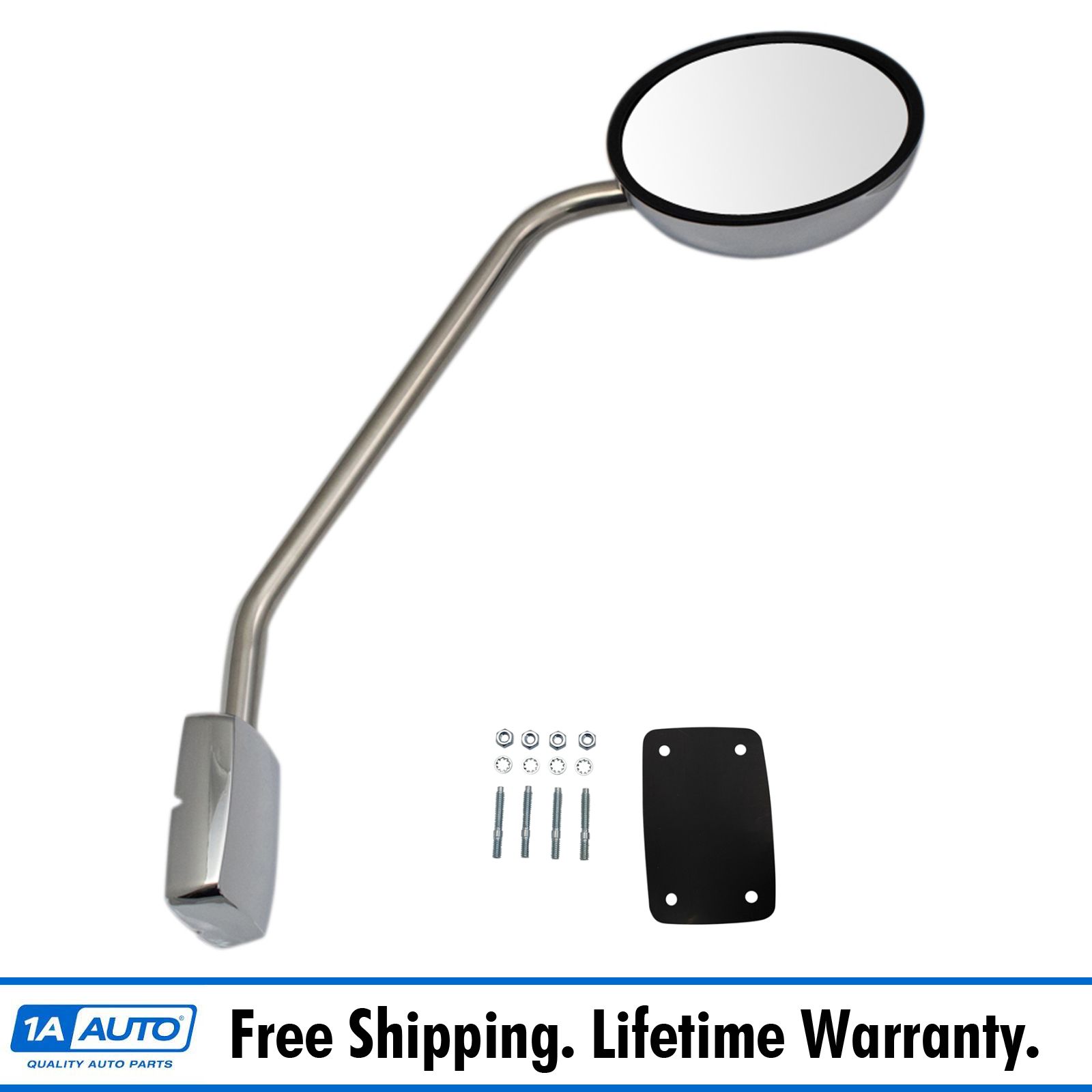 Exterior Hood Mounted Chrome Mirror Passenger Side RH for Kenworth T680