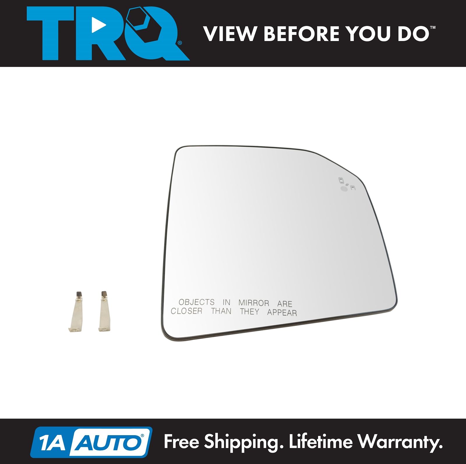 NEW Mirror Glass WITH BACKING HEATED FORD LINCOLN TRUCK Passenger Right Side