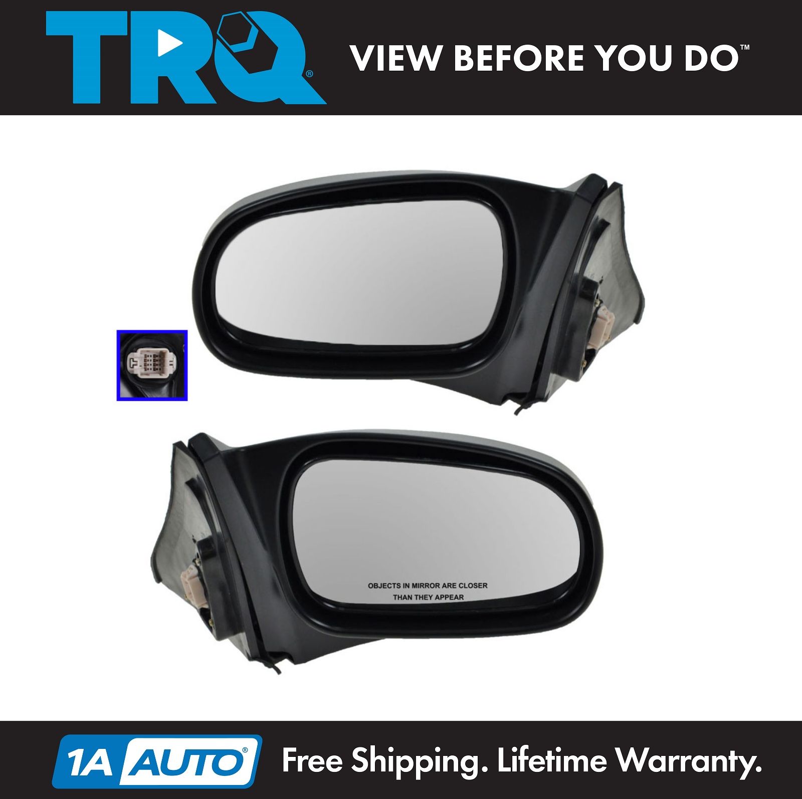 Honda Civic 2 Door Coupe RH Passenger Side Power Mirror 1996 1997 1998 1999 2000