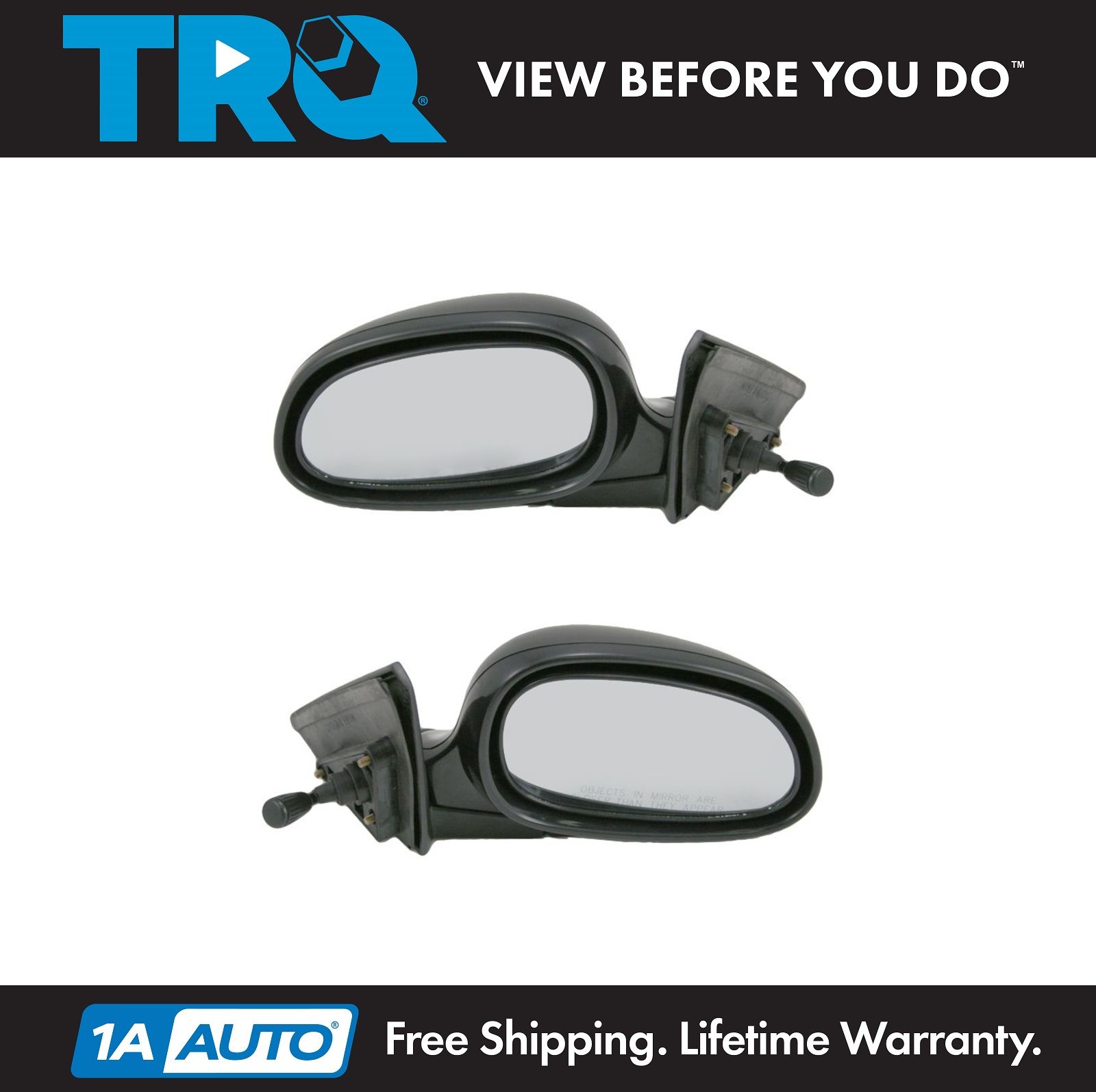 Manual Fixed Non-Folding Rear View Mirror Left Driver Side For 02-06 Altima Base