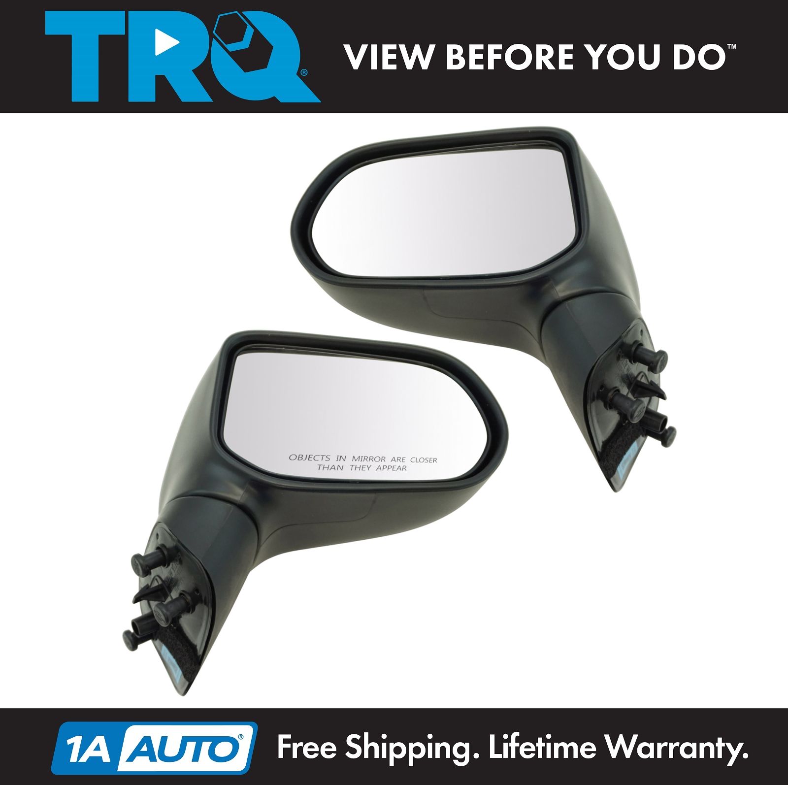 New Set of 2 Pair LH /& RH Side Non-Heated Power Mirror Fits Honda Civic